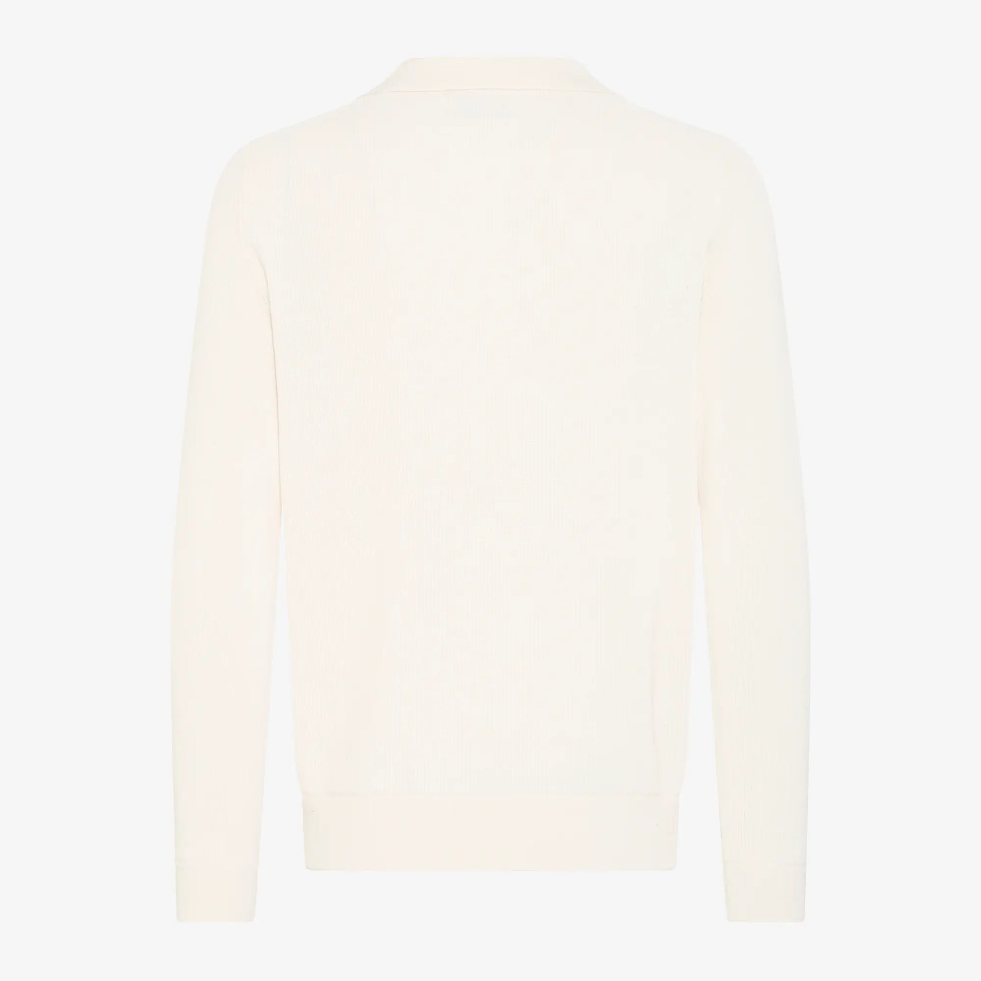 Pull Polo Maille Fine - Écru - Casual Friday - détail 3