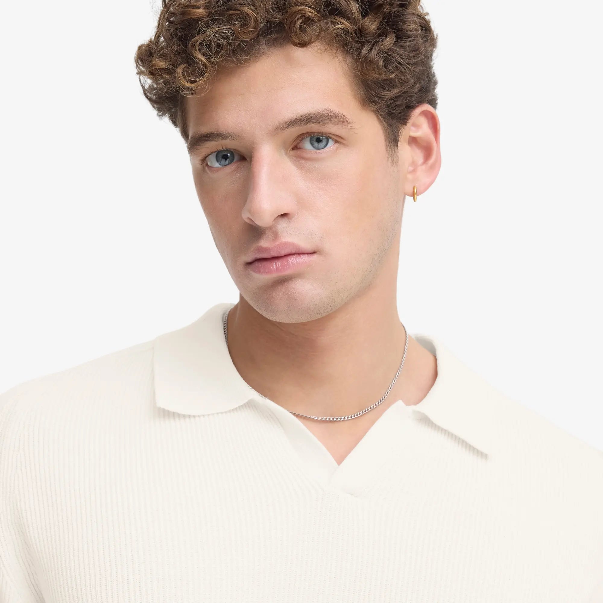 Pull Polo Maille Fine - Écru - Casual Friday - détail 5