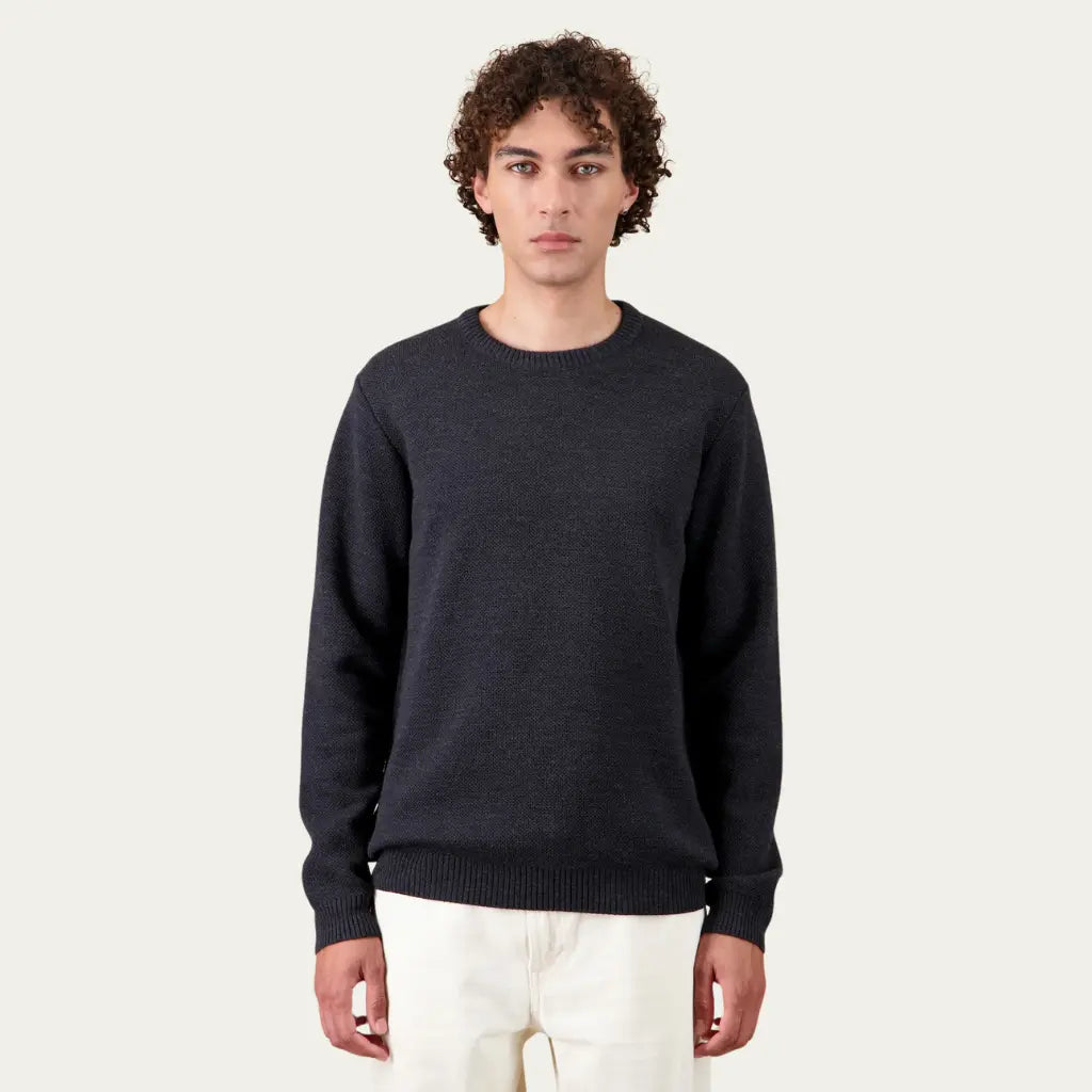 Pull Youri Laine - Anthracite - Nitto Knitwear - détail 3