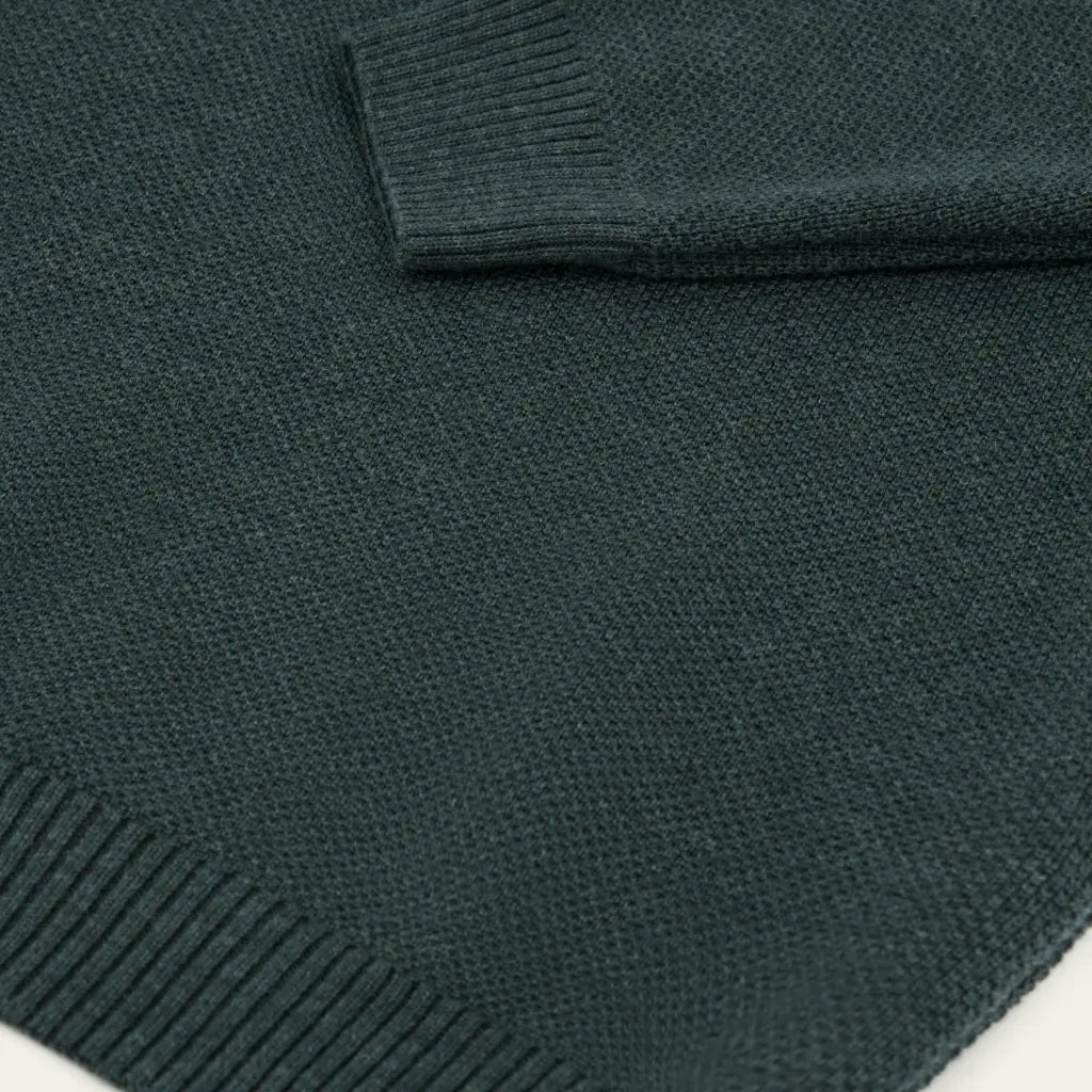 Pull Youri Laine - Vert Forêt - Nitto Knitwear - détail 2
