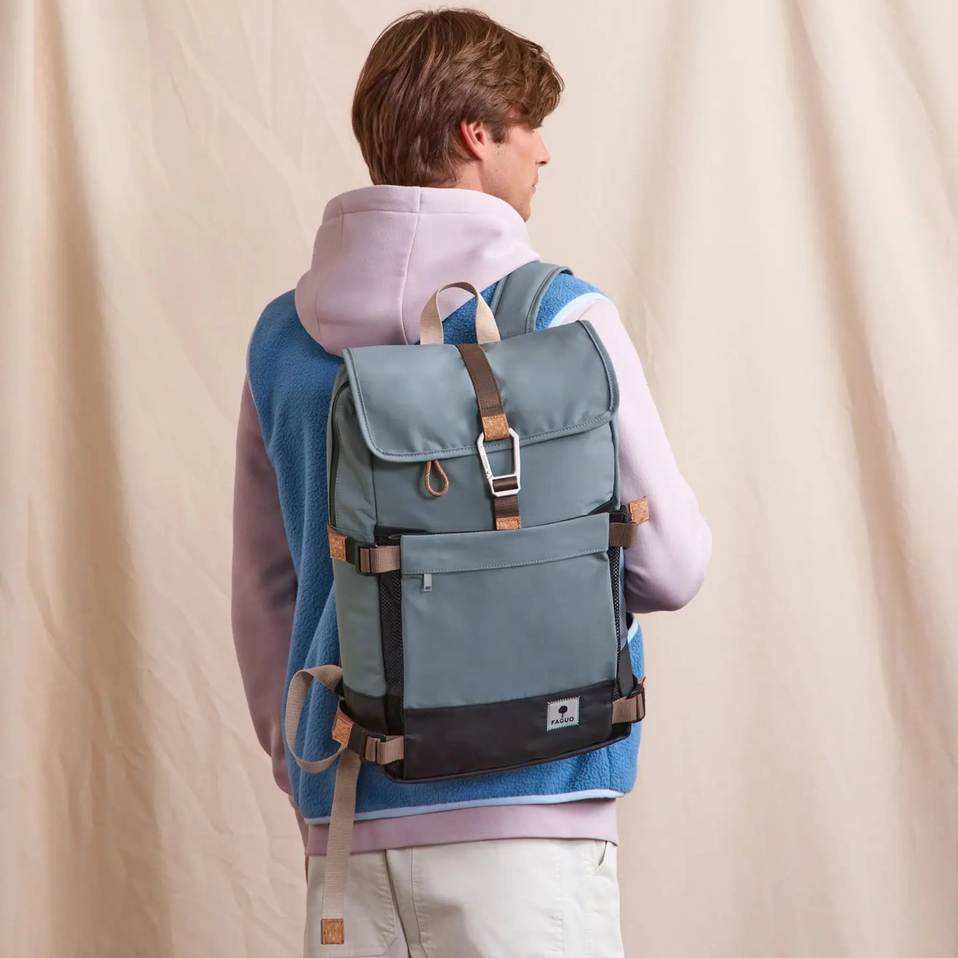 Sac à Dos Cummuter Bleu - Faguo - détail 2