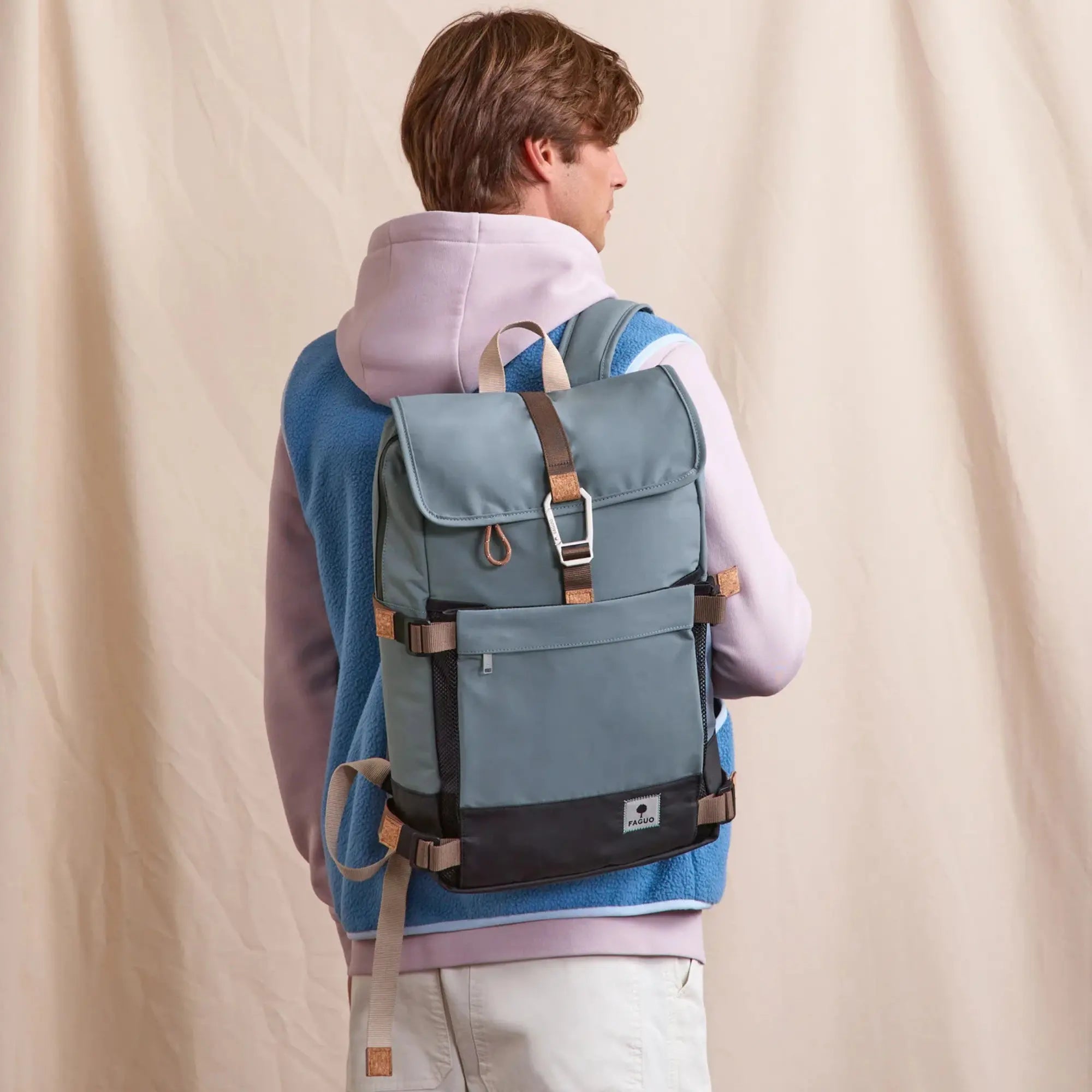 Sac à Dos Cummuter Bleu - Faguo - détail 2