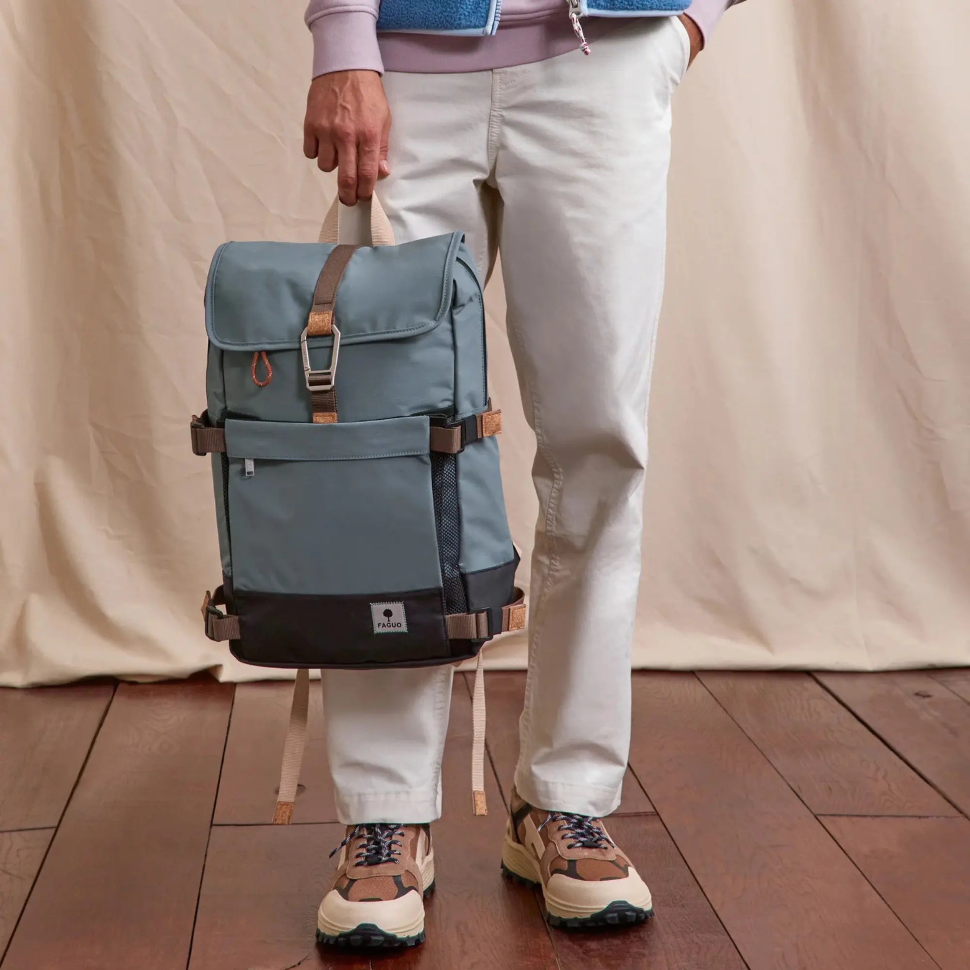 Sac à Dos Cummuter Bleu - Faguo - détail 3