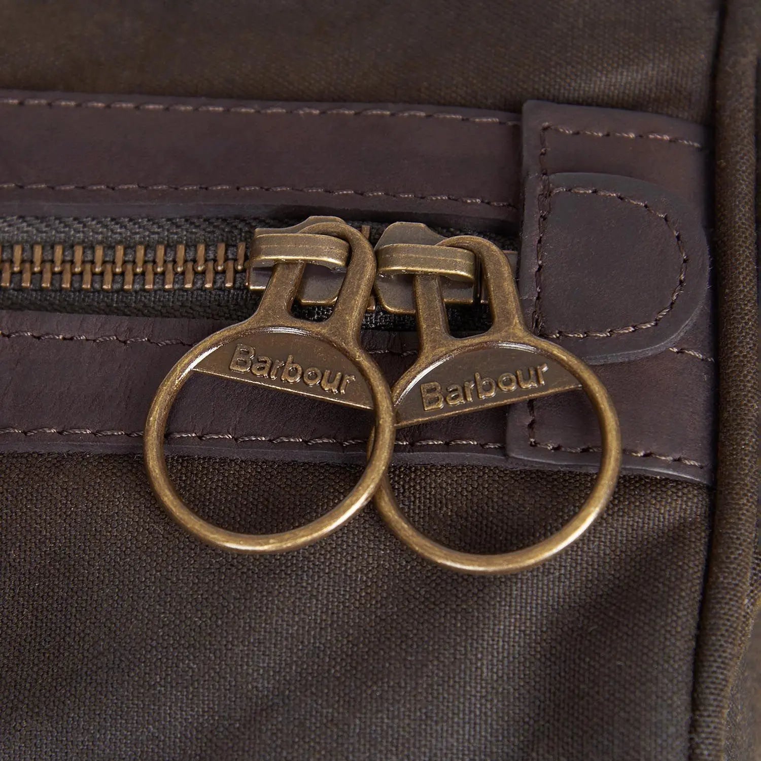 Sac Holdall Wax Olive - Barbour - détail 5