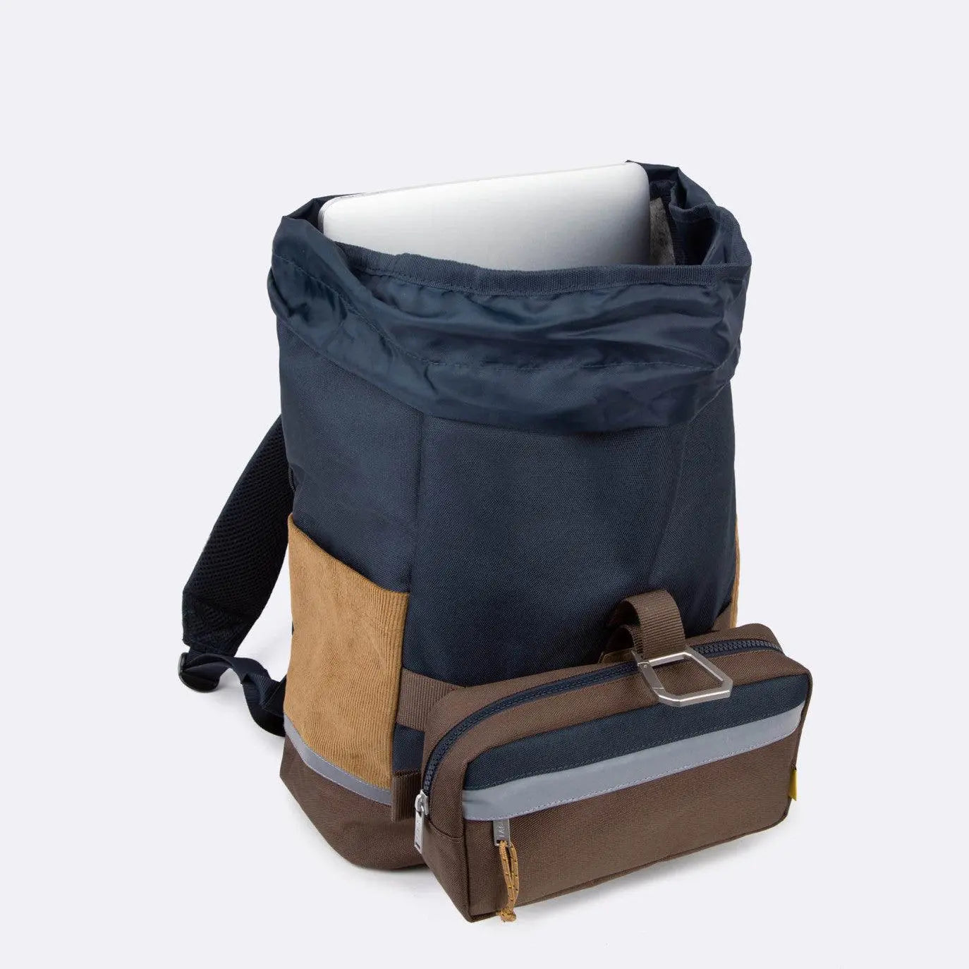 Sac à Dos Level Up Marine et Camel - Faguo - détail 5