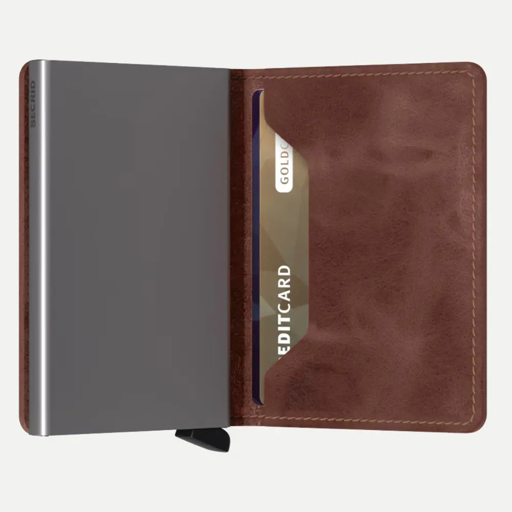 SLIMWALLET - VINTAGE BROWN