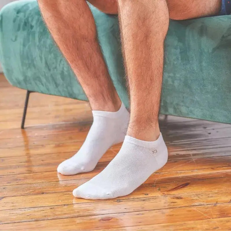Socquettes Unies - Blanc - Billybelt - détail 2