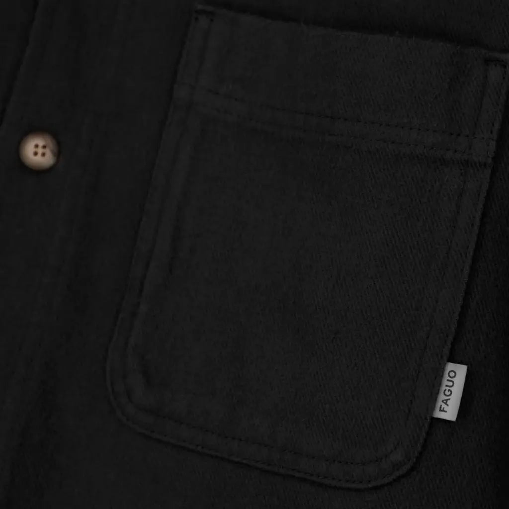 Surchemise Clemont Noir - Faguo - détail 4