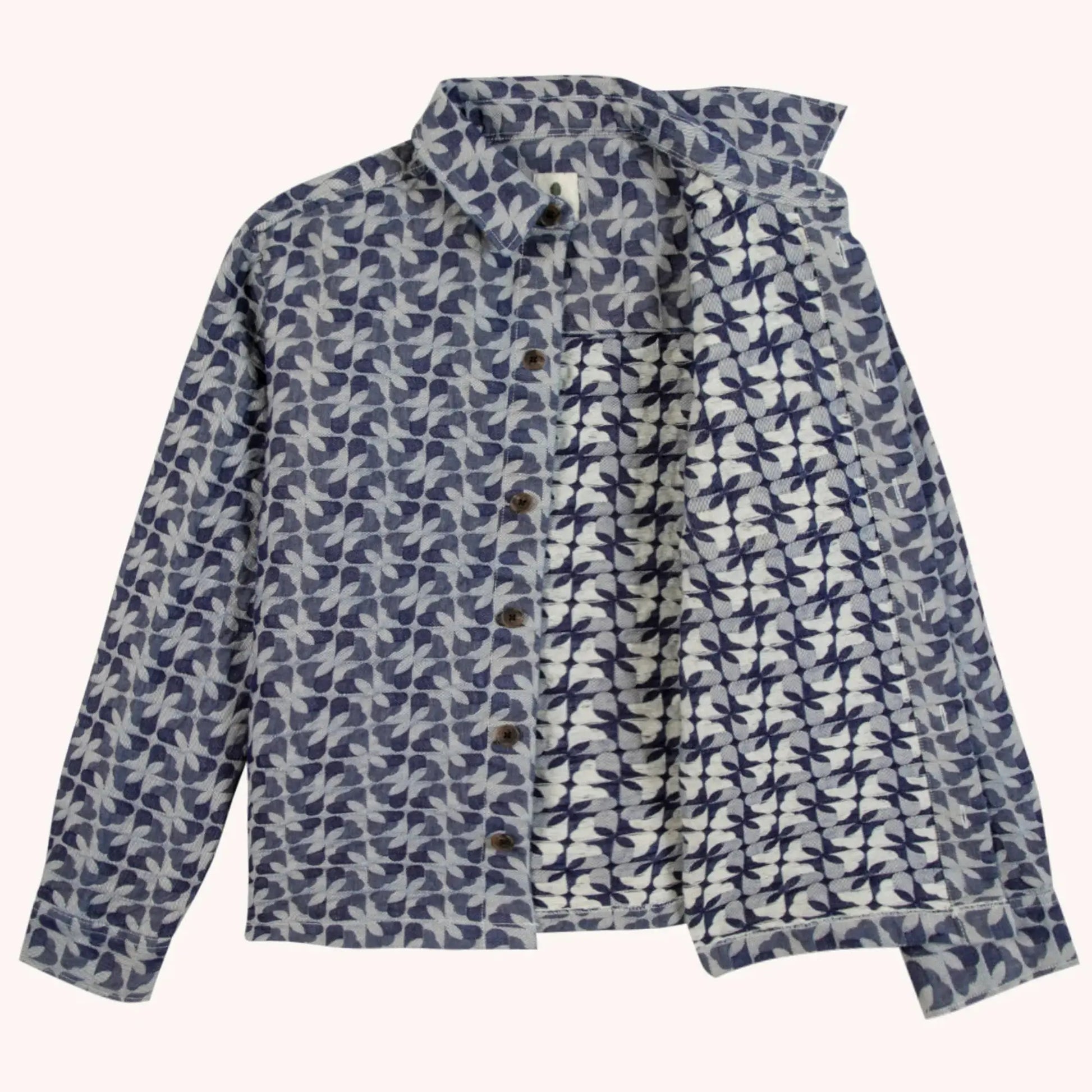 Surchemise Gastine - Denim - Faguo - détail 4
