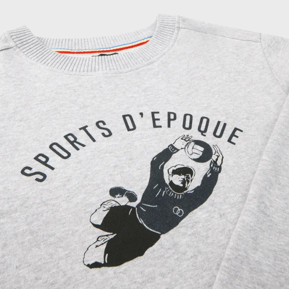 Sweat Col Rond Black Spider - Sports D'époque - détail 2