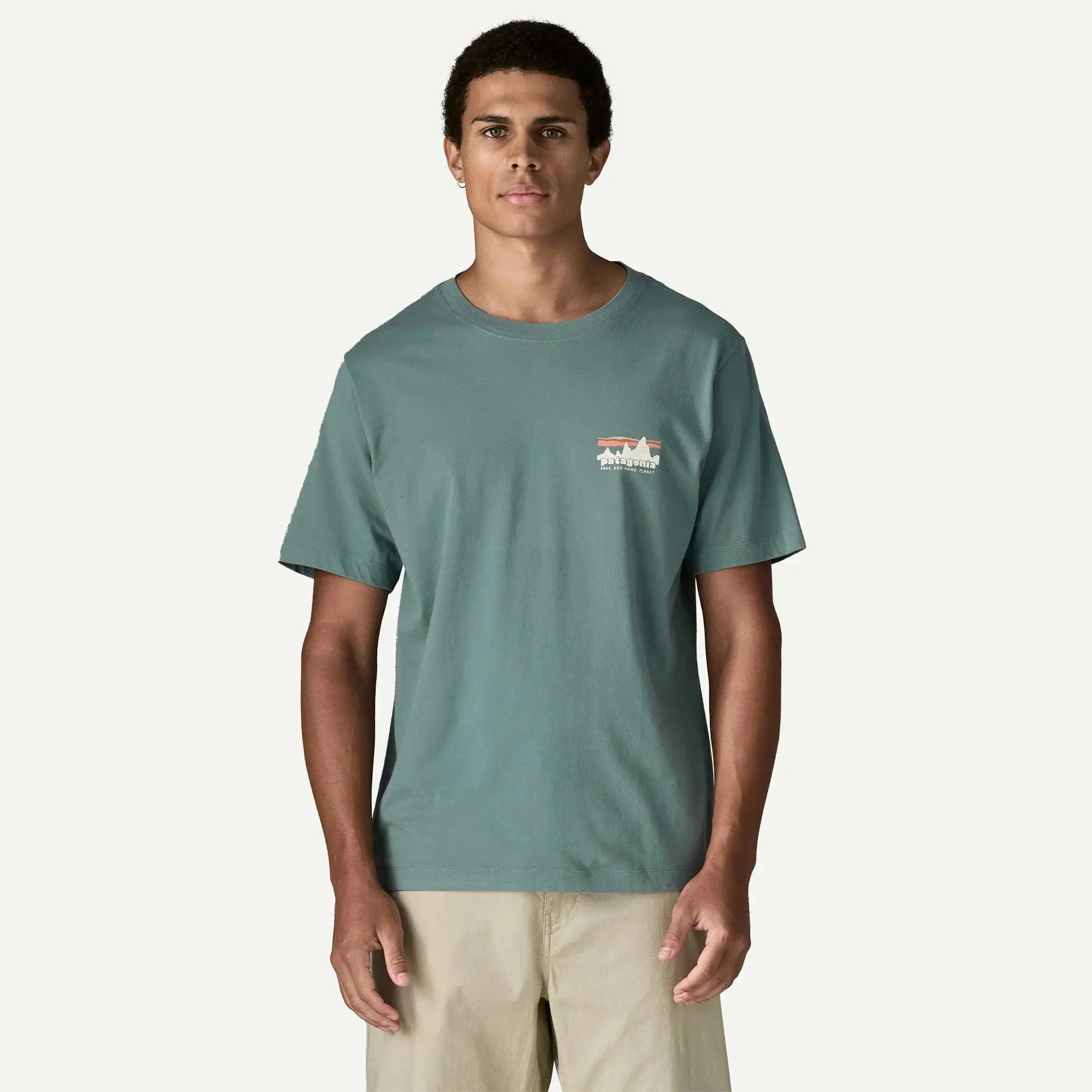 T-shirt 73 Skyline - Blue Sage - Patagonia - détail 2