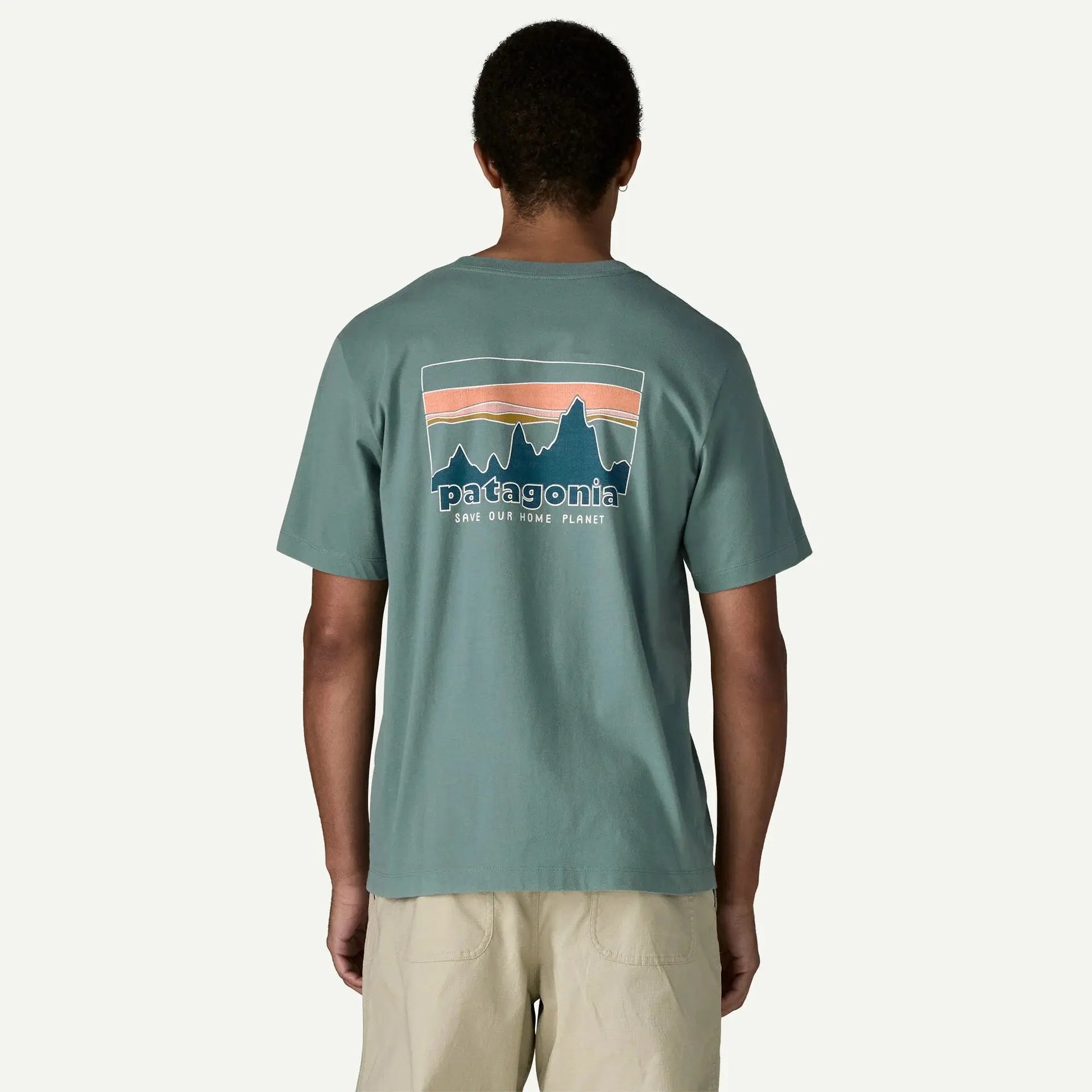 T-shirt 73 Skyline - Blue Sage - Patagonia - détail 3