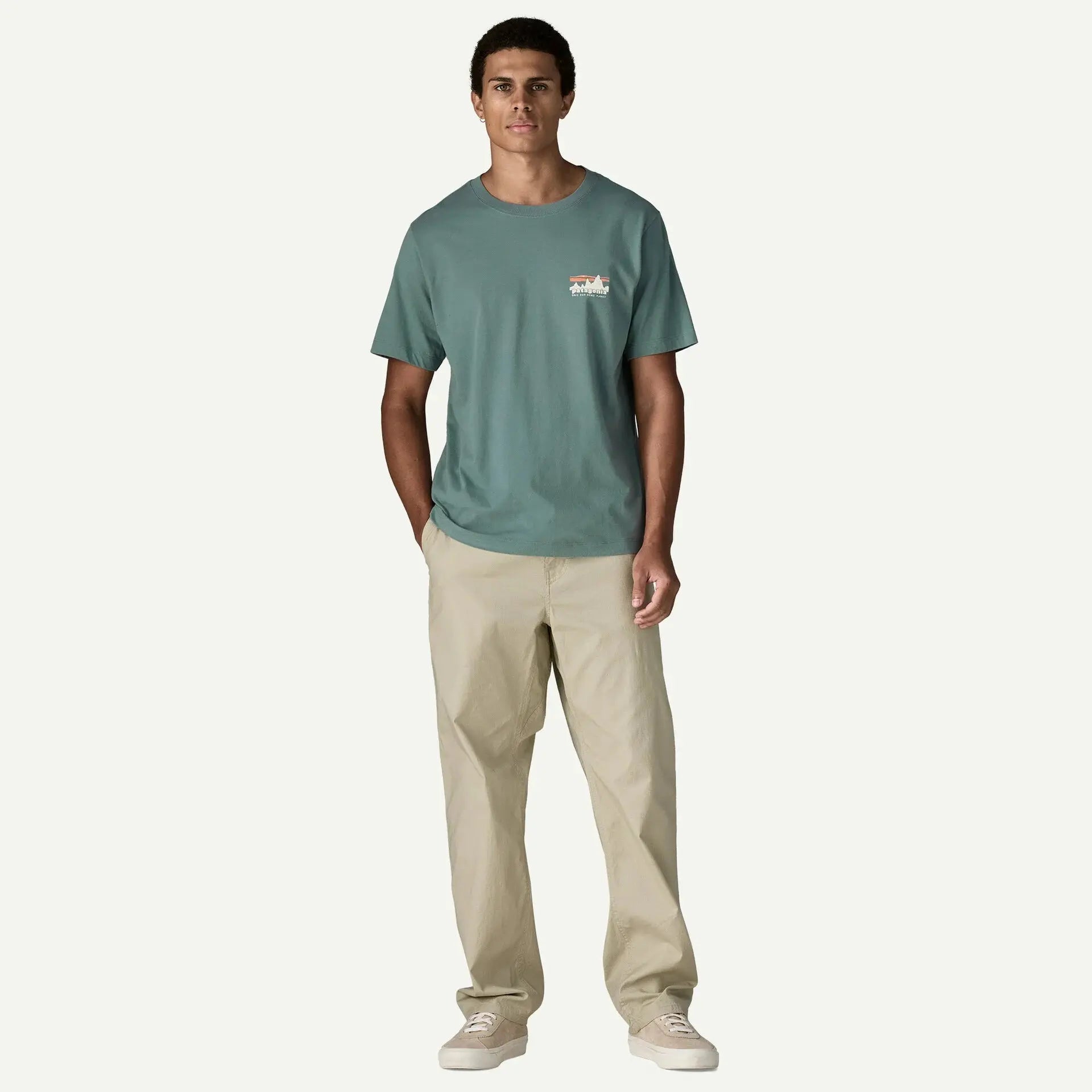 T-shirt 73 Skyline - Blue Sage - Patagonia - détail 4