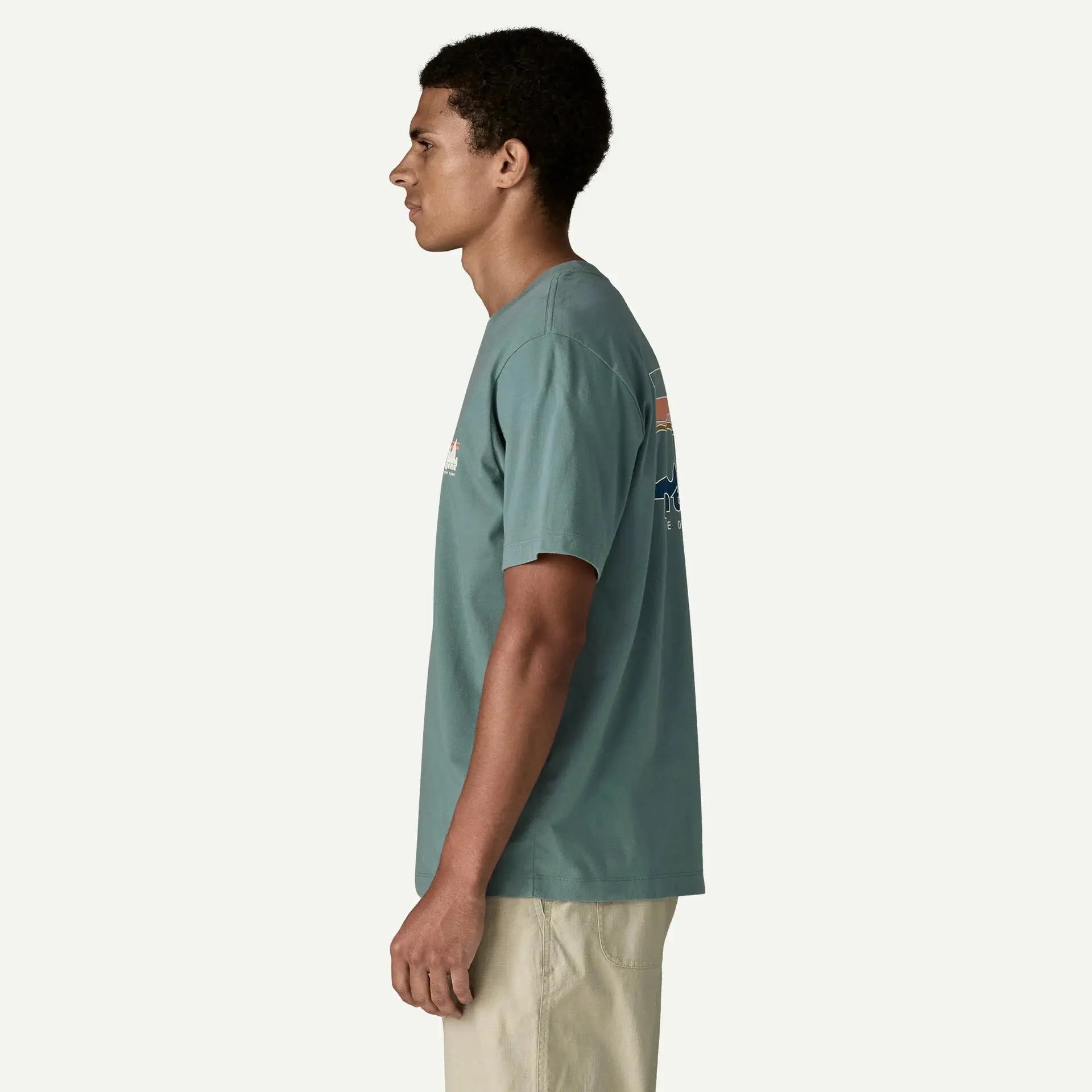 T-shirt 73 Skyline - Blue Sage - Patagonia - détail 5