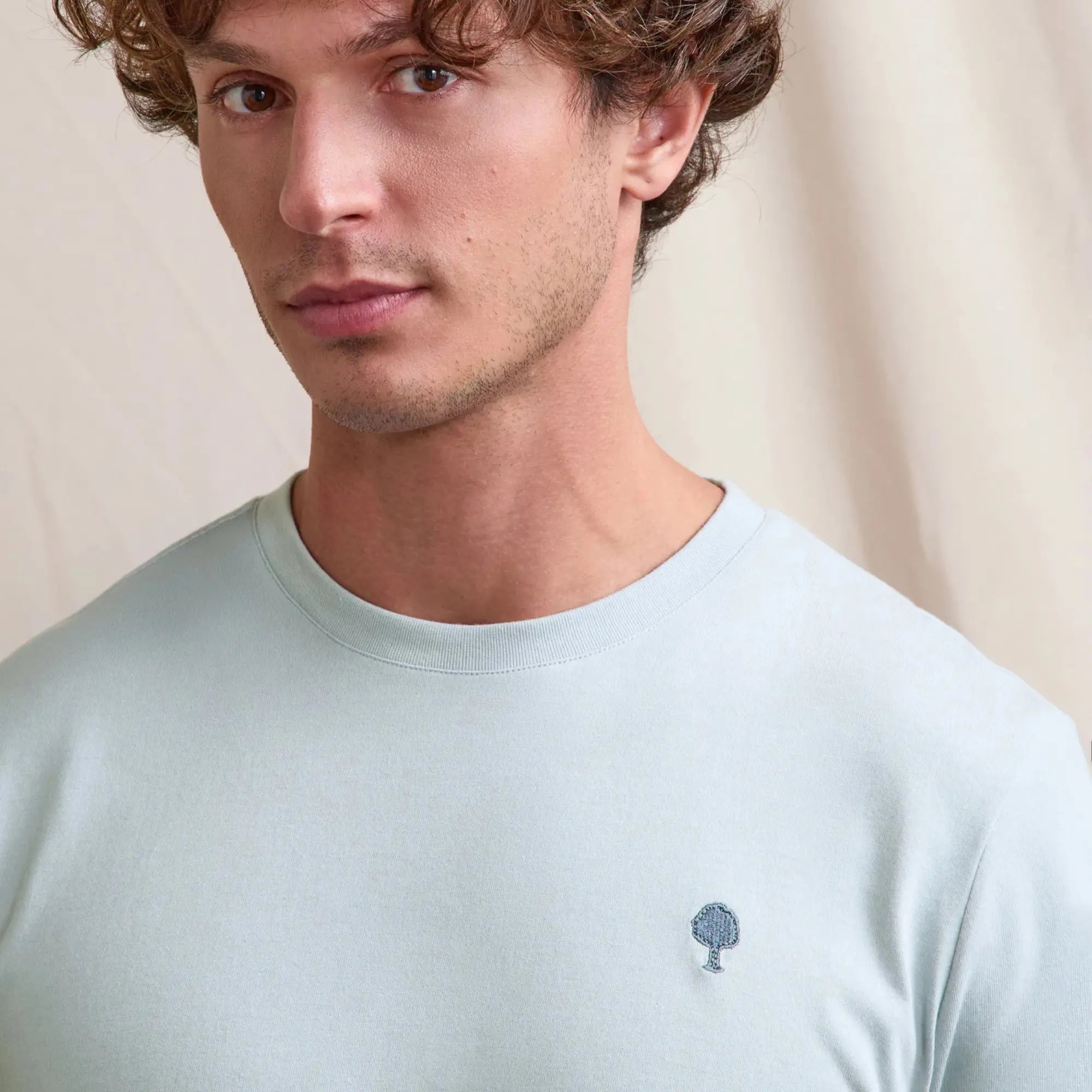 T-shirt Arcy Bleu Grisé - Faguo - détail 3