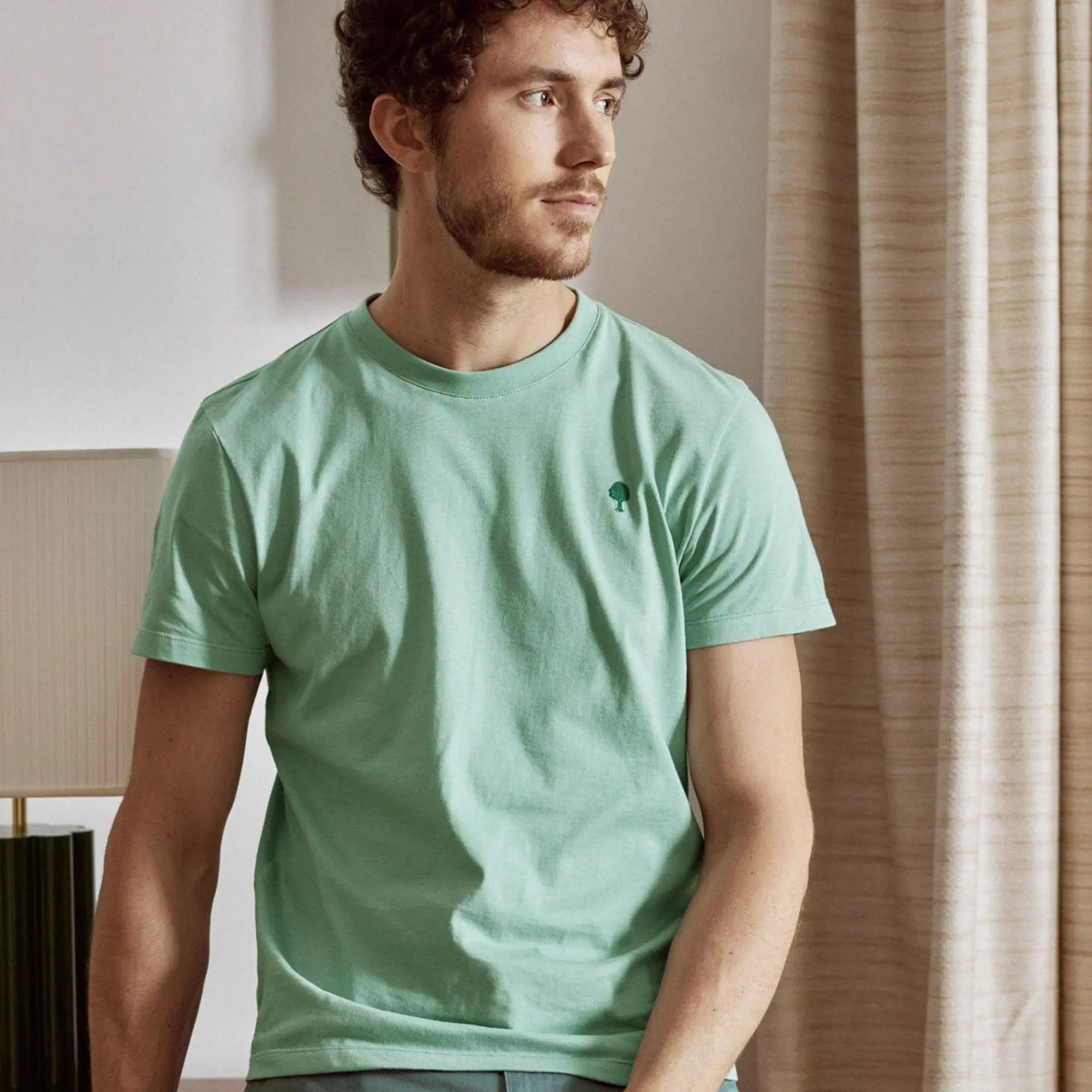 T-shirt Arcy Bleu Vert - Faguo - détail 3