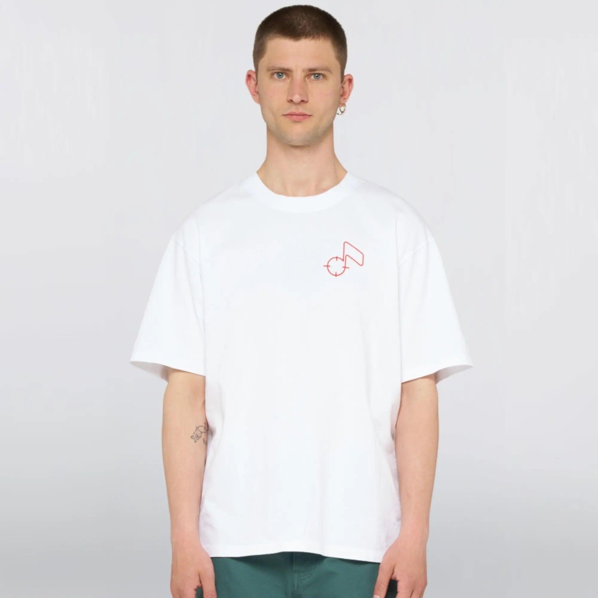 T-shirt Charmer Blanc - Edwin - détail 3
