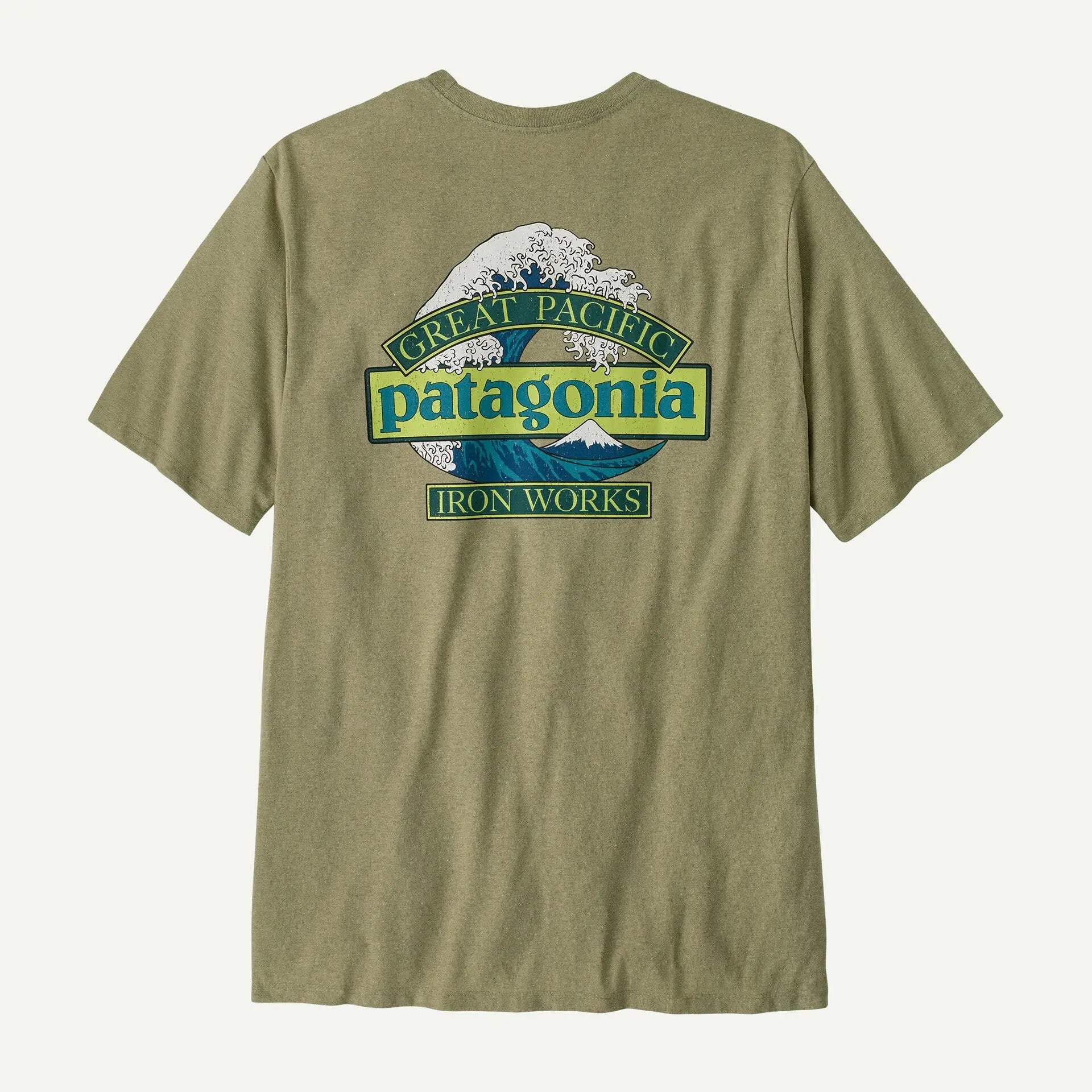 T-shirt Great Waves - Gumtree Green