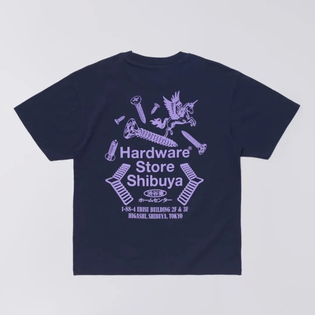 T-shirt Hardware Store Shibuya Maritime Blue - Edwin - détail 2
