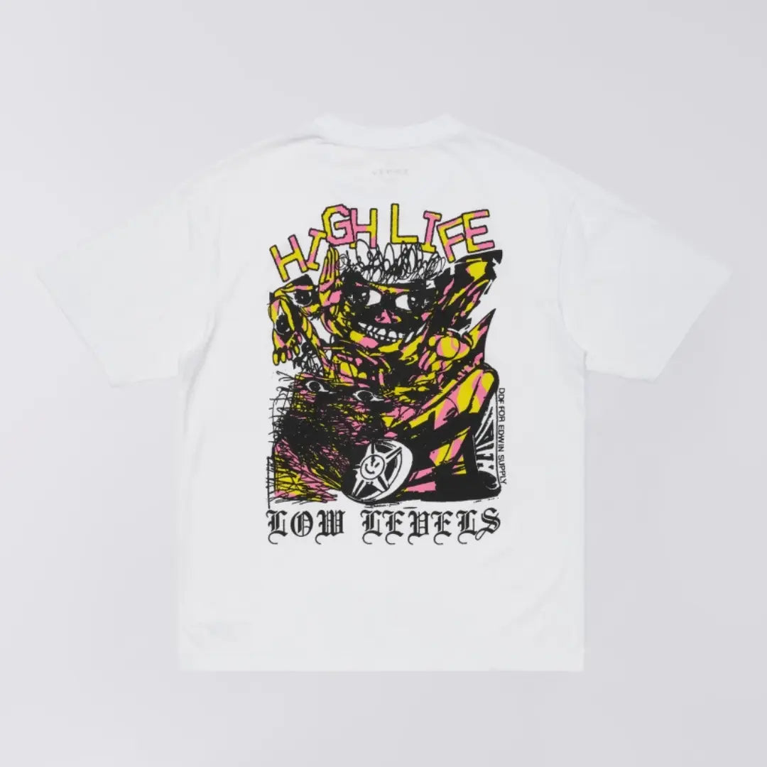 T-shirt Hatty Man Blanc - Edwin - détail 2
