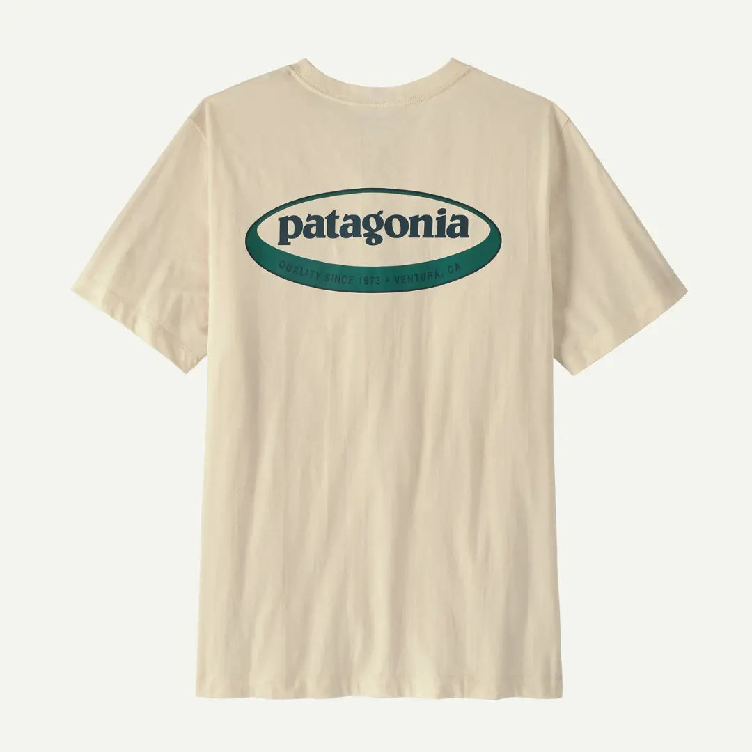 T-shirt Oval Logo - Undyed Natural - Patagonia - détail 2