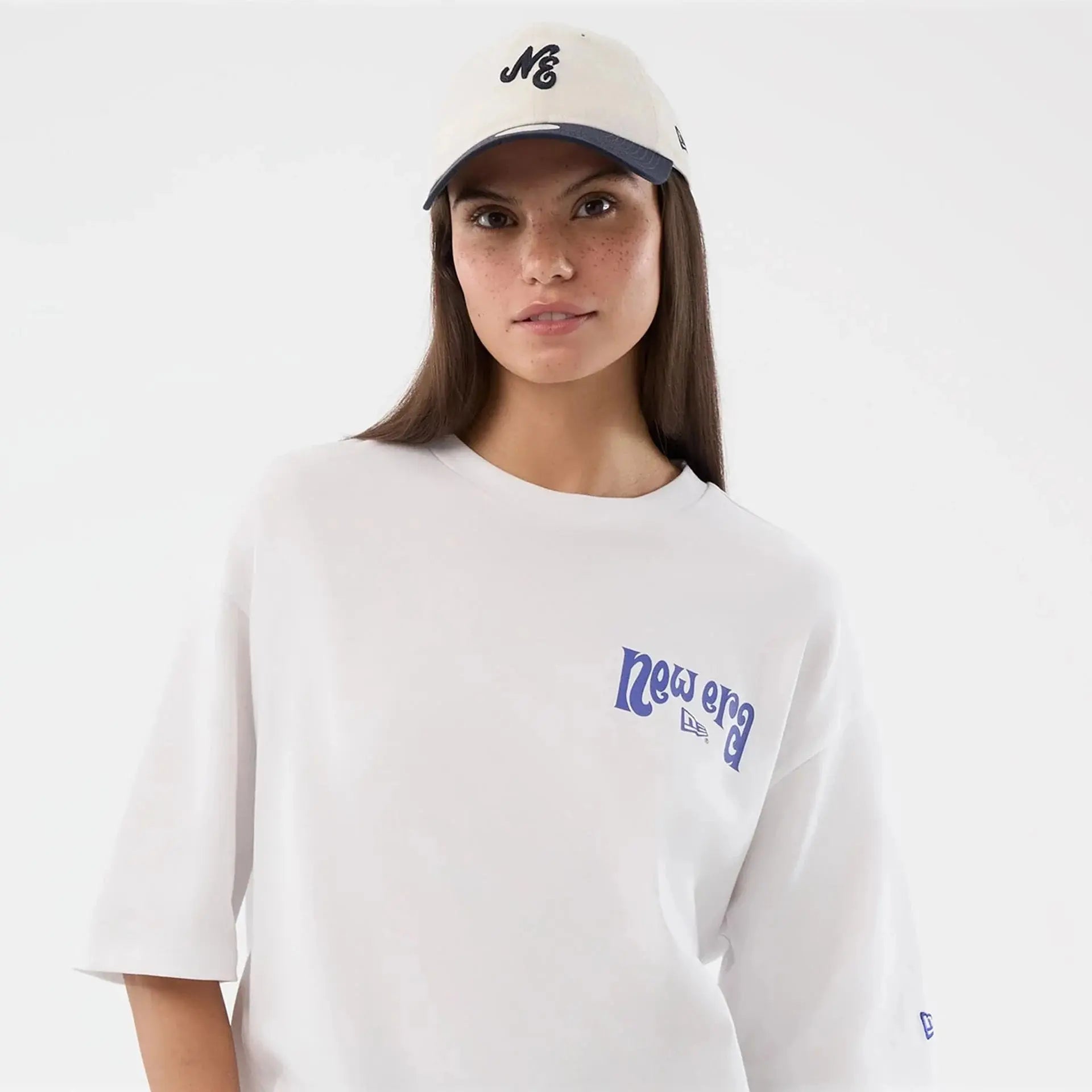 T-shirt Oversize Pizza - Blanc