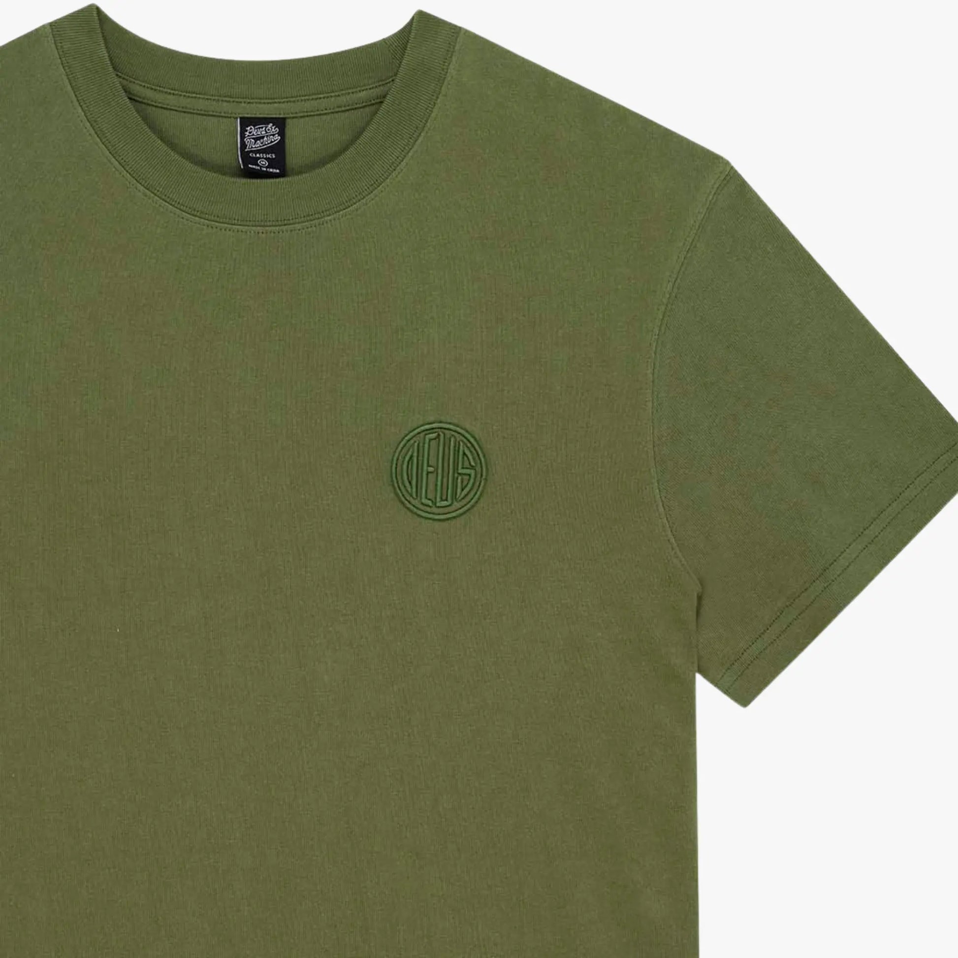 T-shirt Pill Logo Pine Green - Deus Ex Machina - détail 3
