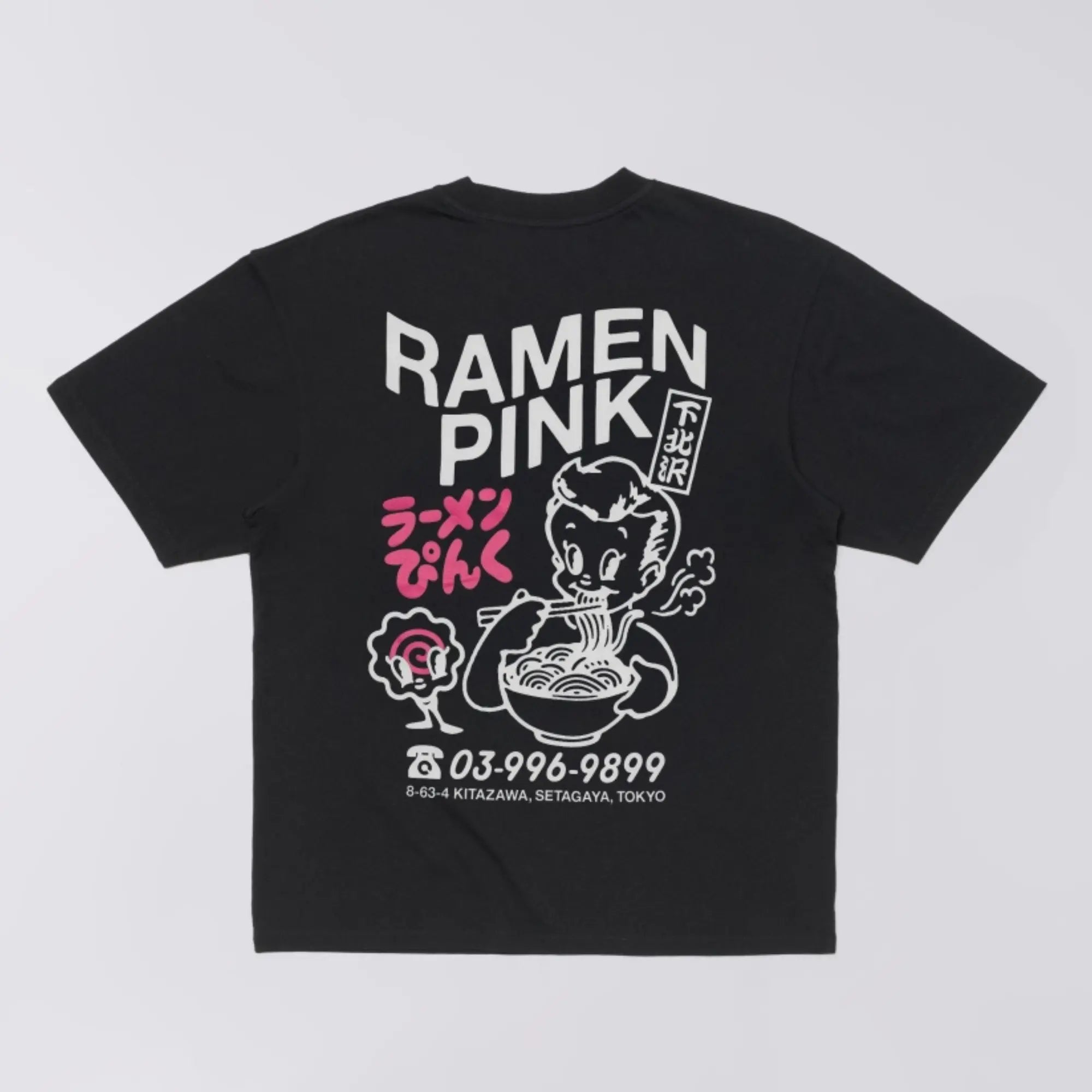 T-shirt Ramen Pink Black - Edwin - détail 2