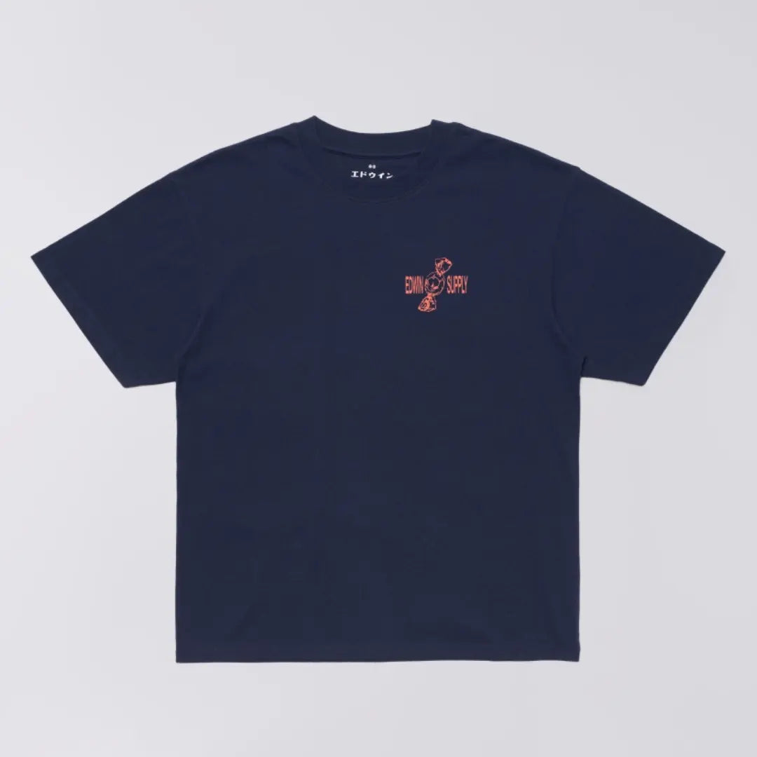 T-shirt Sorry Tokyo Maritime Blue - Edwin