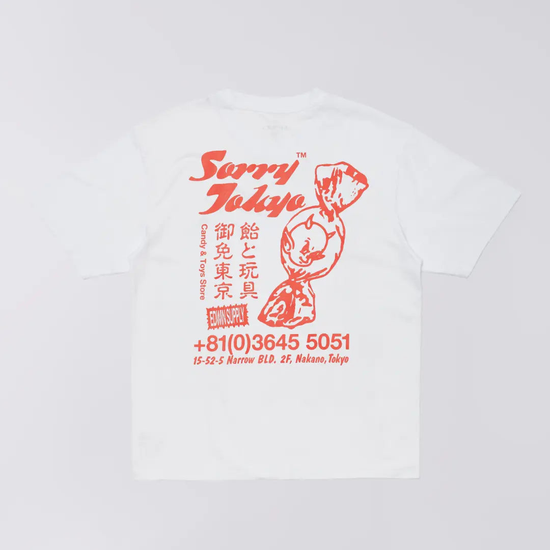T-shirt Sorry Tokyo White - Edwin - détail 2