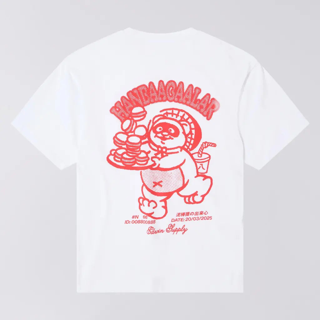 T-shirt Tanuki Blanc - Edwin
