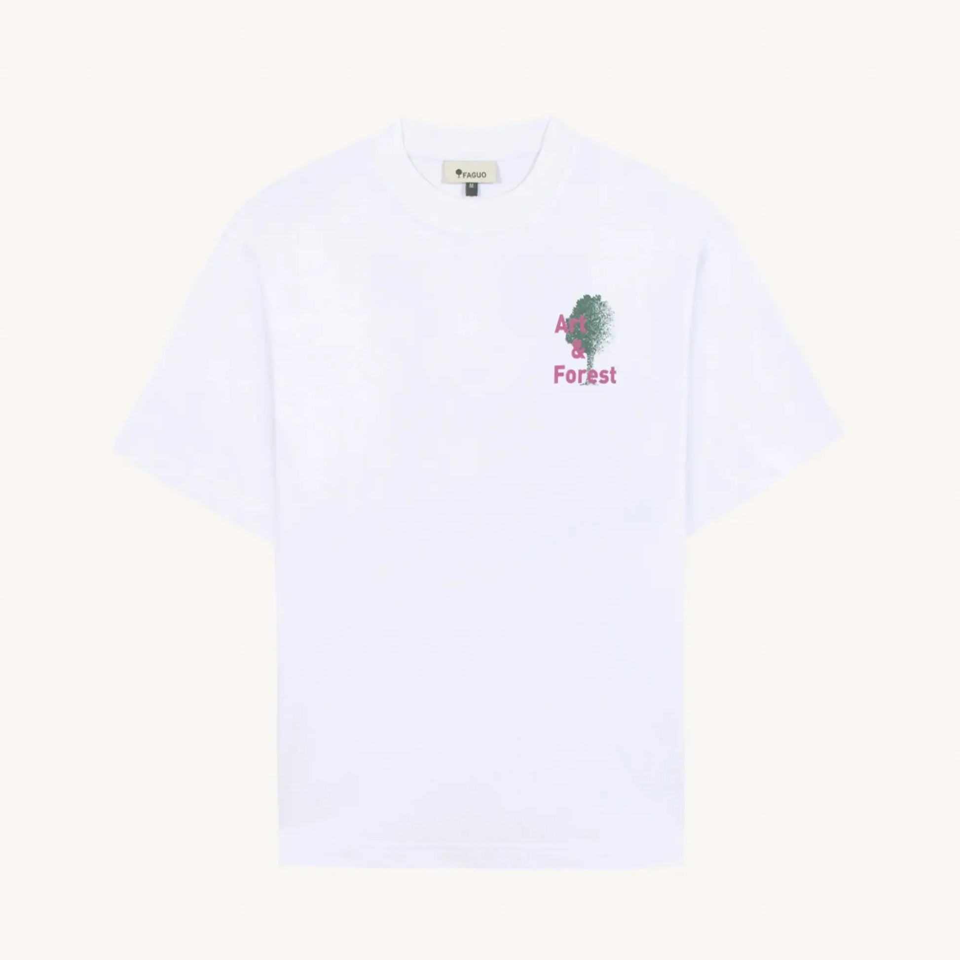 T-shirt Yellow Stone Forest Blanc - Faguo