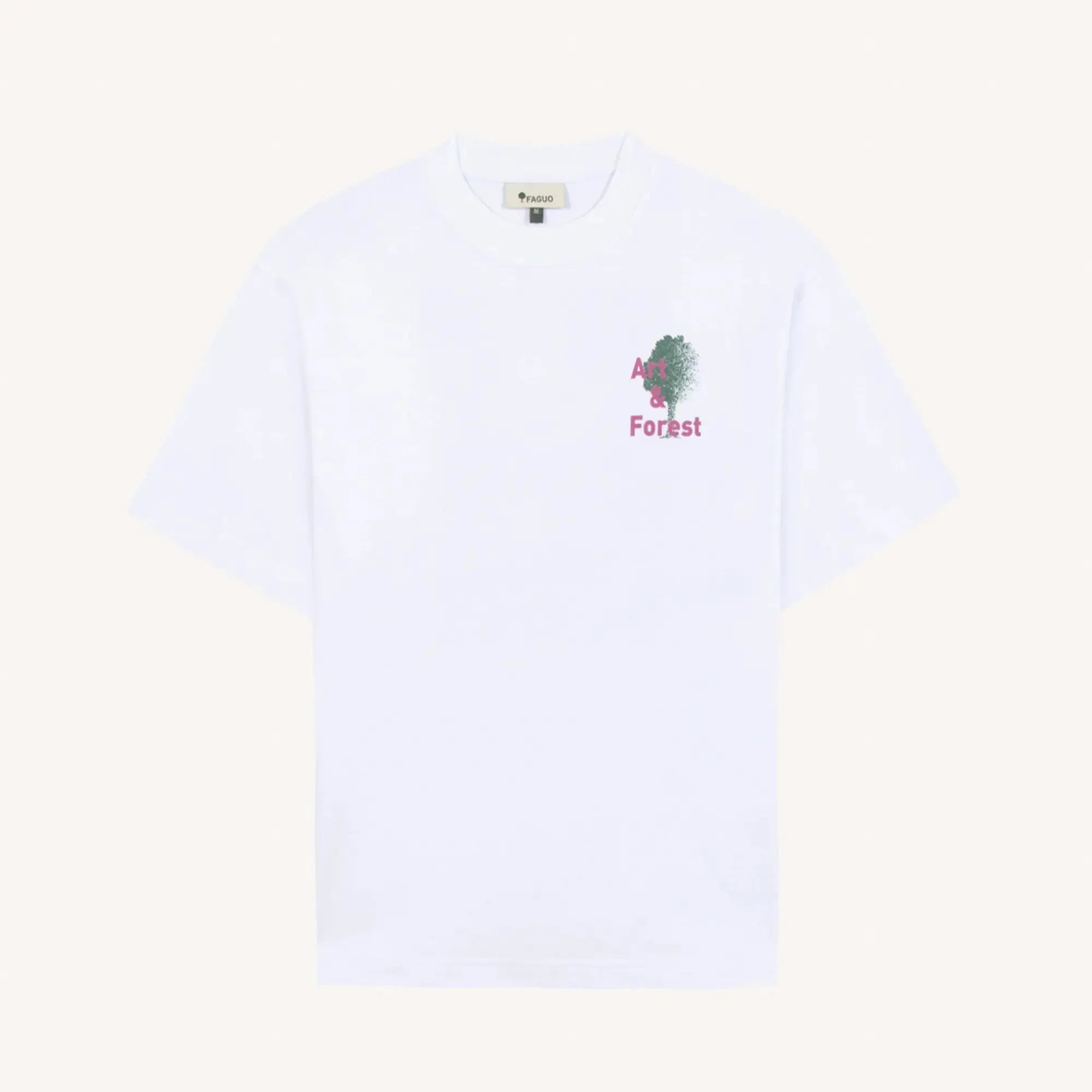 T-shirt Yellow Stone Forest Blanc - Faguo