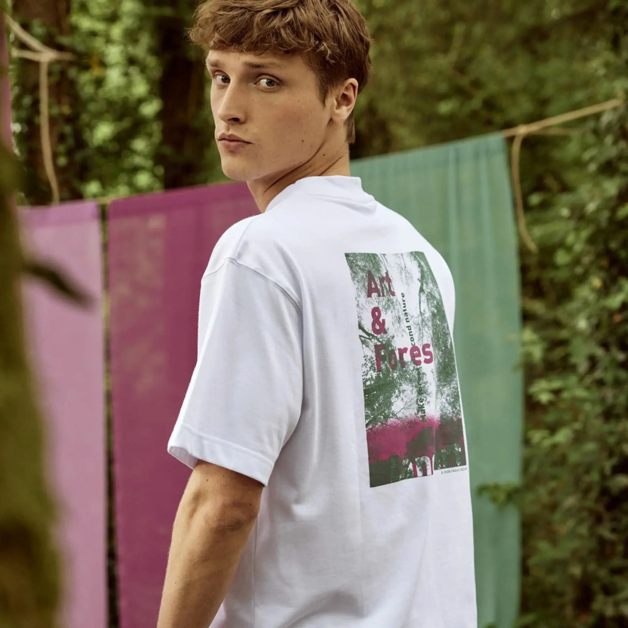 T-shirt Yellow Stone Forest Blanc - Faguo - détail 4
