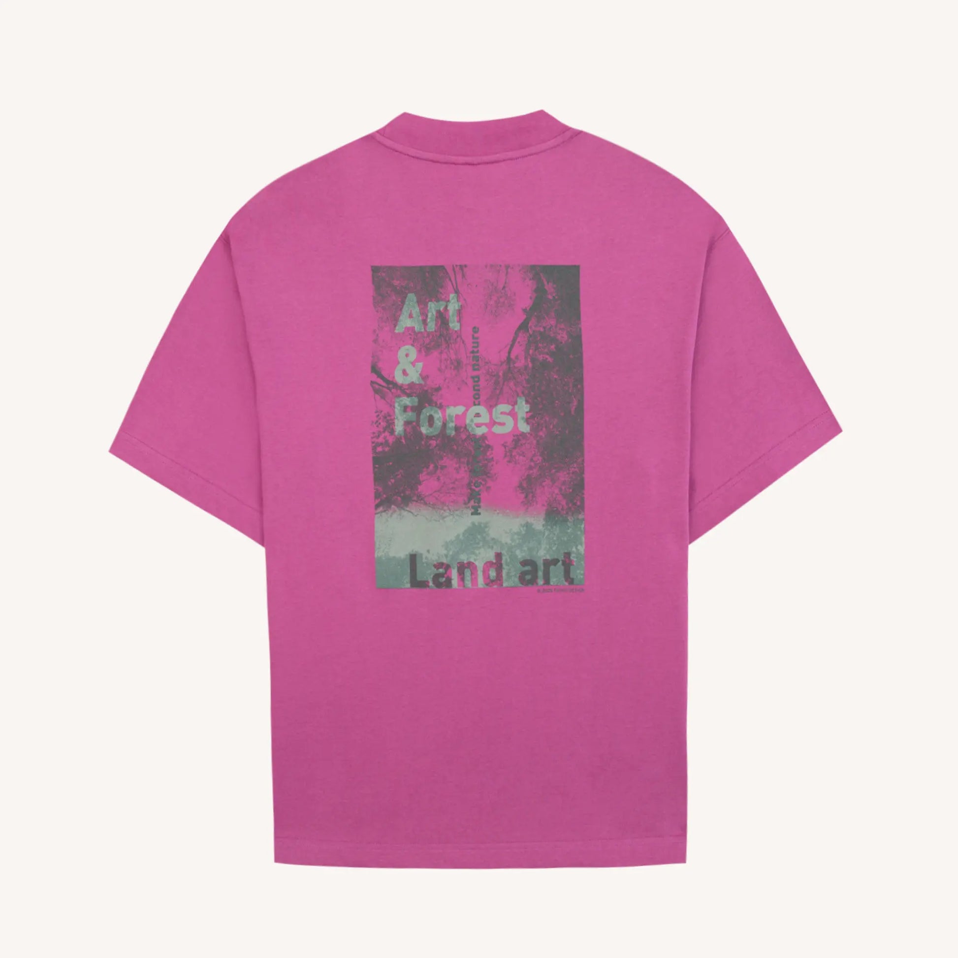 T-shirt Yellow Stone Forest Fushia - Faguo - détail 4
