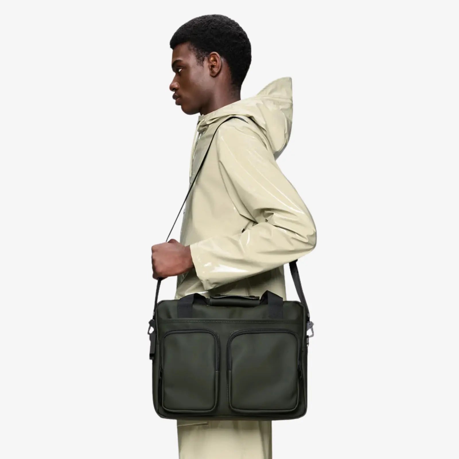 Texel Tech Bag Green Rains porté bandoulière waterproof - Klubb Le Mans