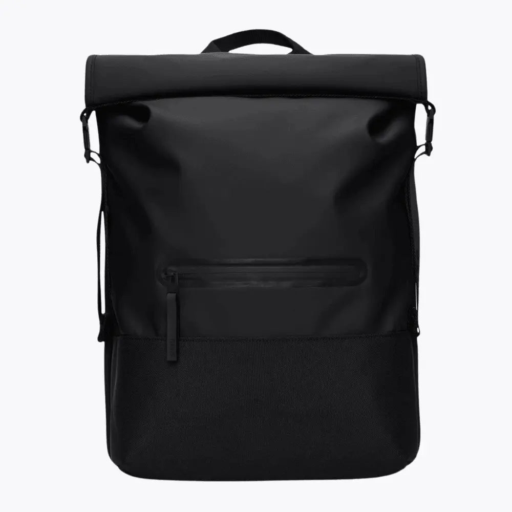 Trail Rolltop Backpack - Black - Rains