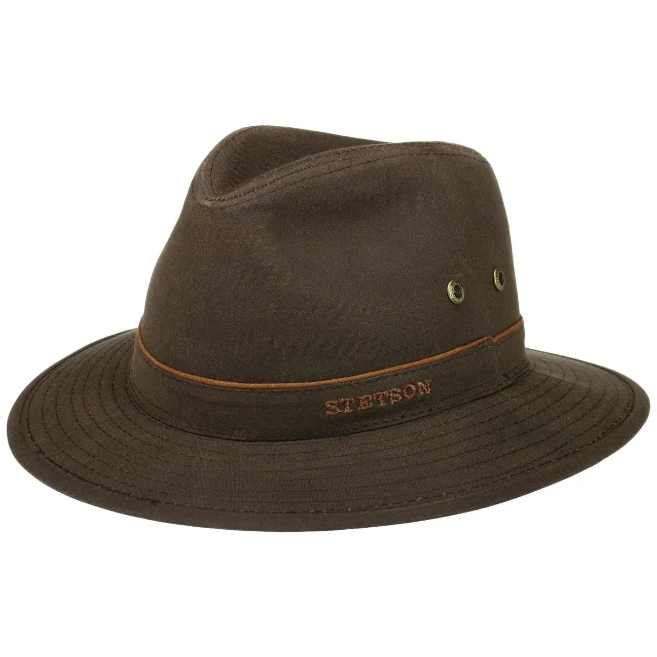 Traveller Waxed Cotton - Marron Foncé - Stetson