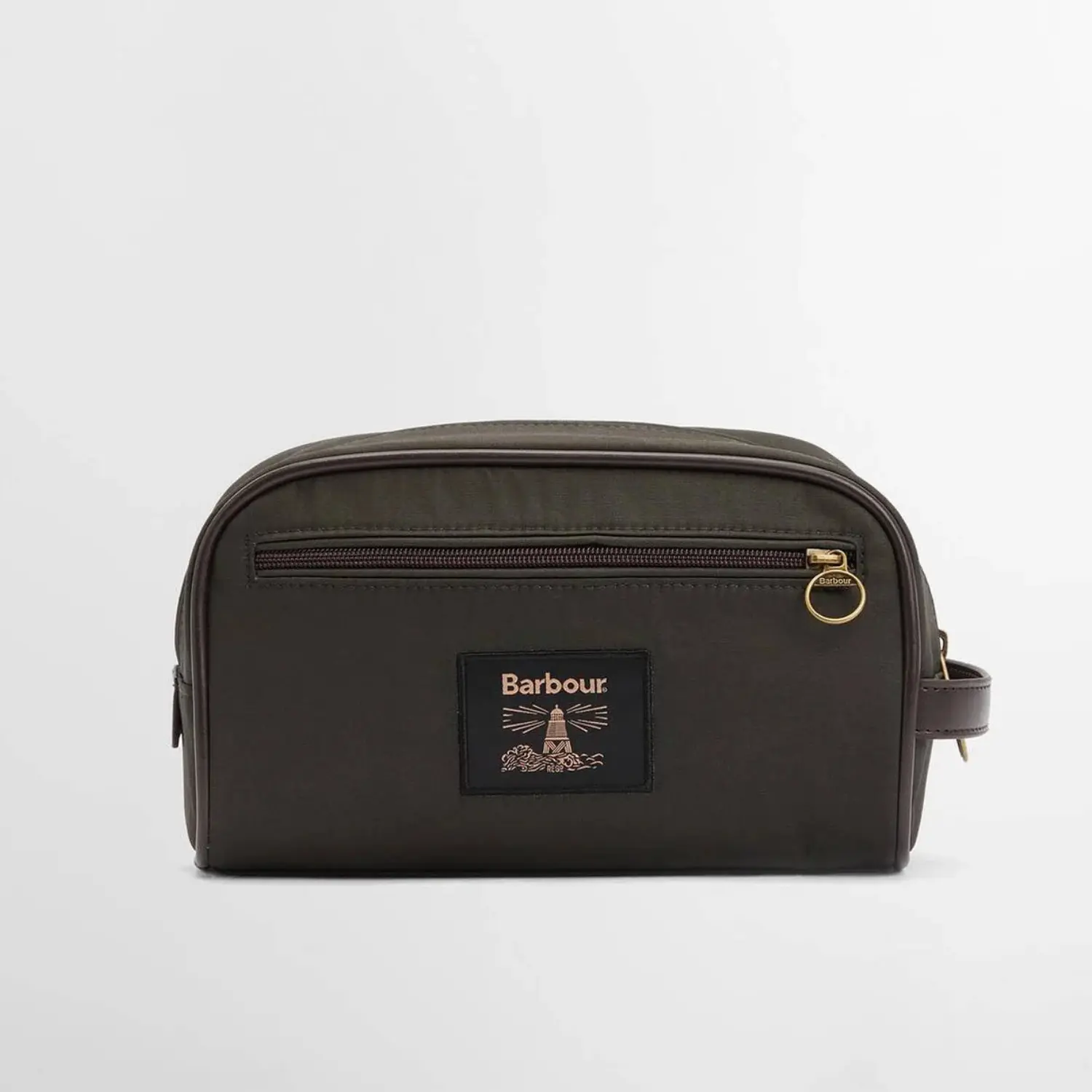 Trousse de Toilette en Coton Ciré - Olive