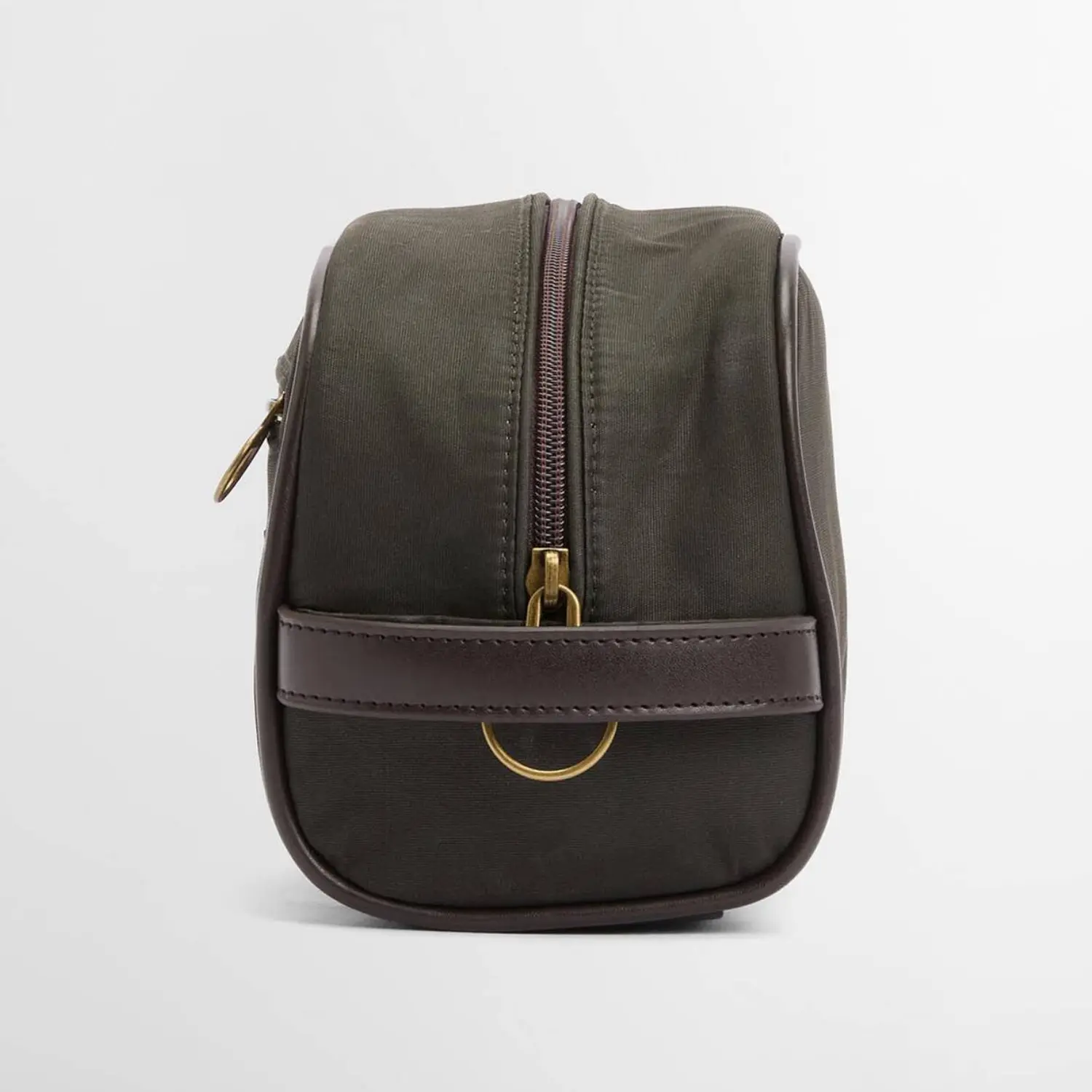 Trousse de Toilette en Coton Ciré - Olive