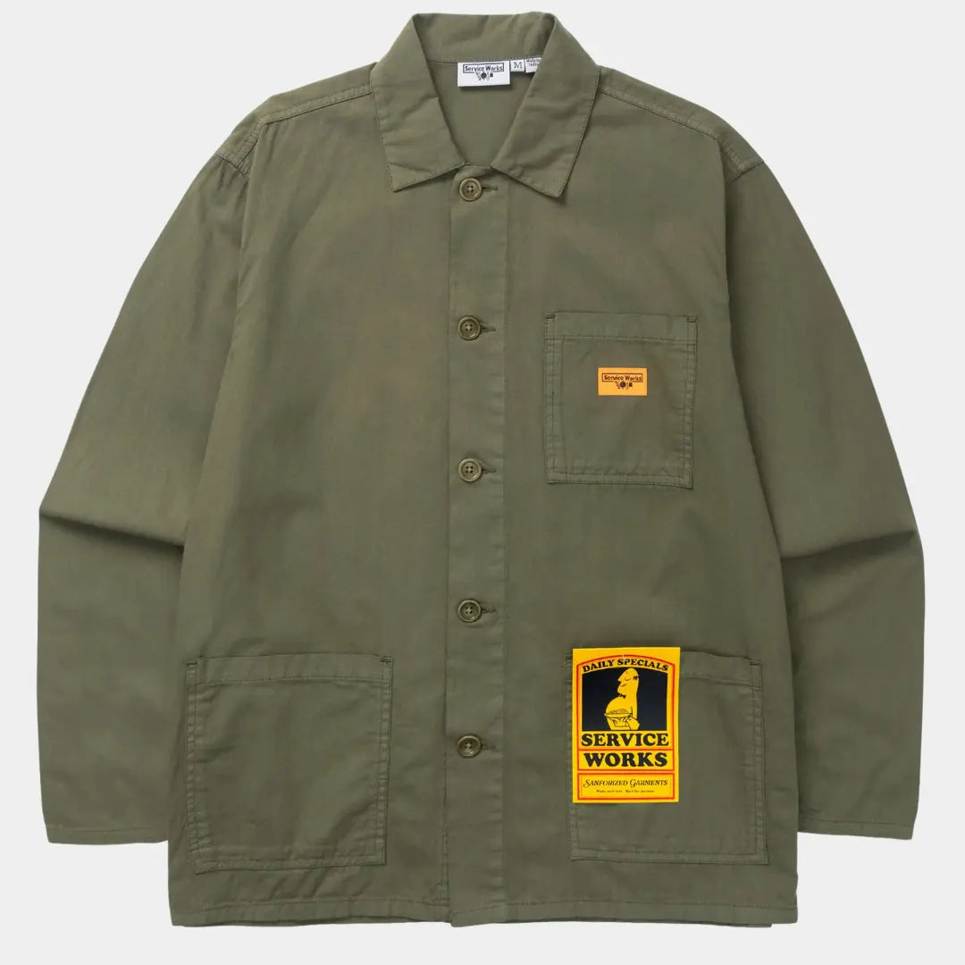 Twill Chore Shirt - Olive - Service Works