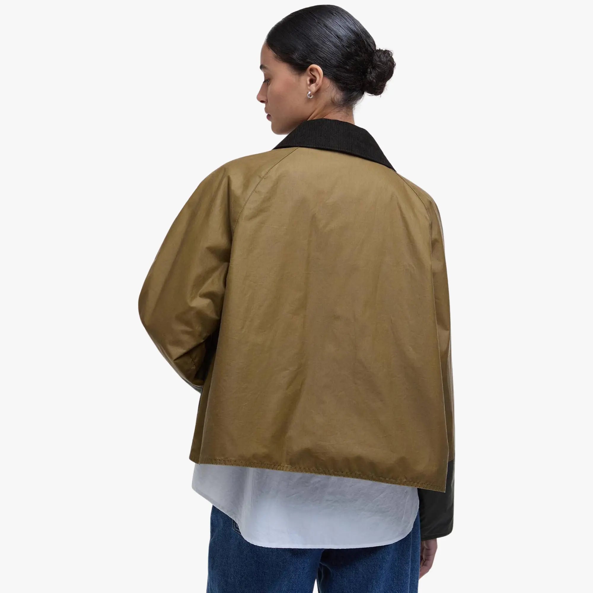 Veste Alma - Sand et Archive Olive - Barbour - détail 3