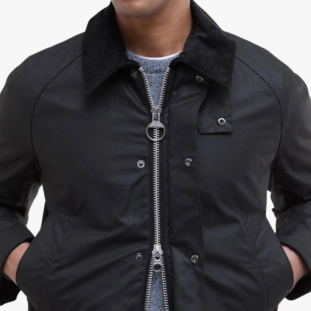 Veste Ashby - Black - Barbour - détail 5