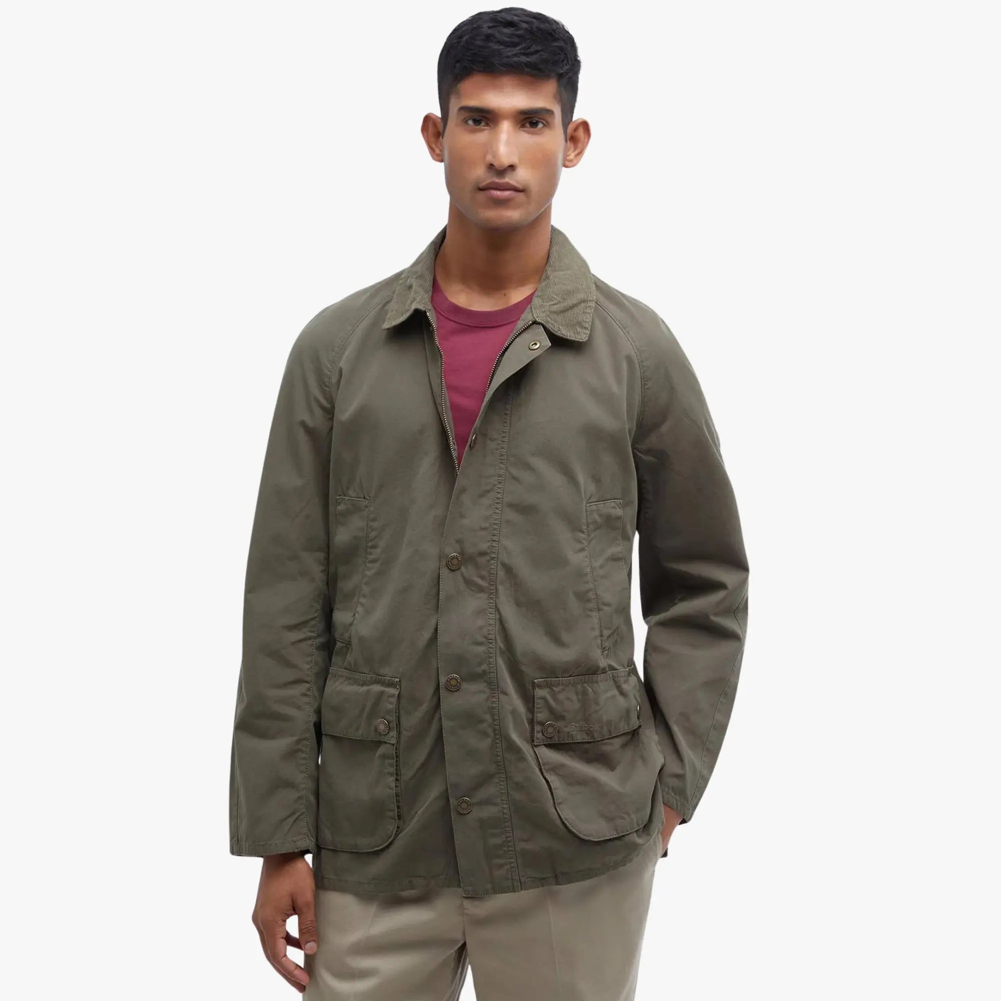 Veste Ashby Casual - Olive - Barbour - détail 2