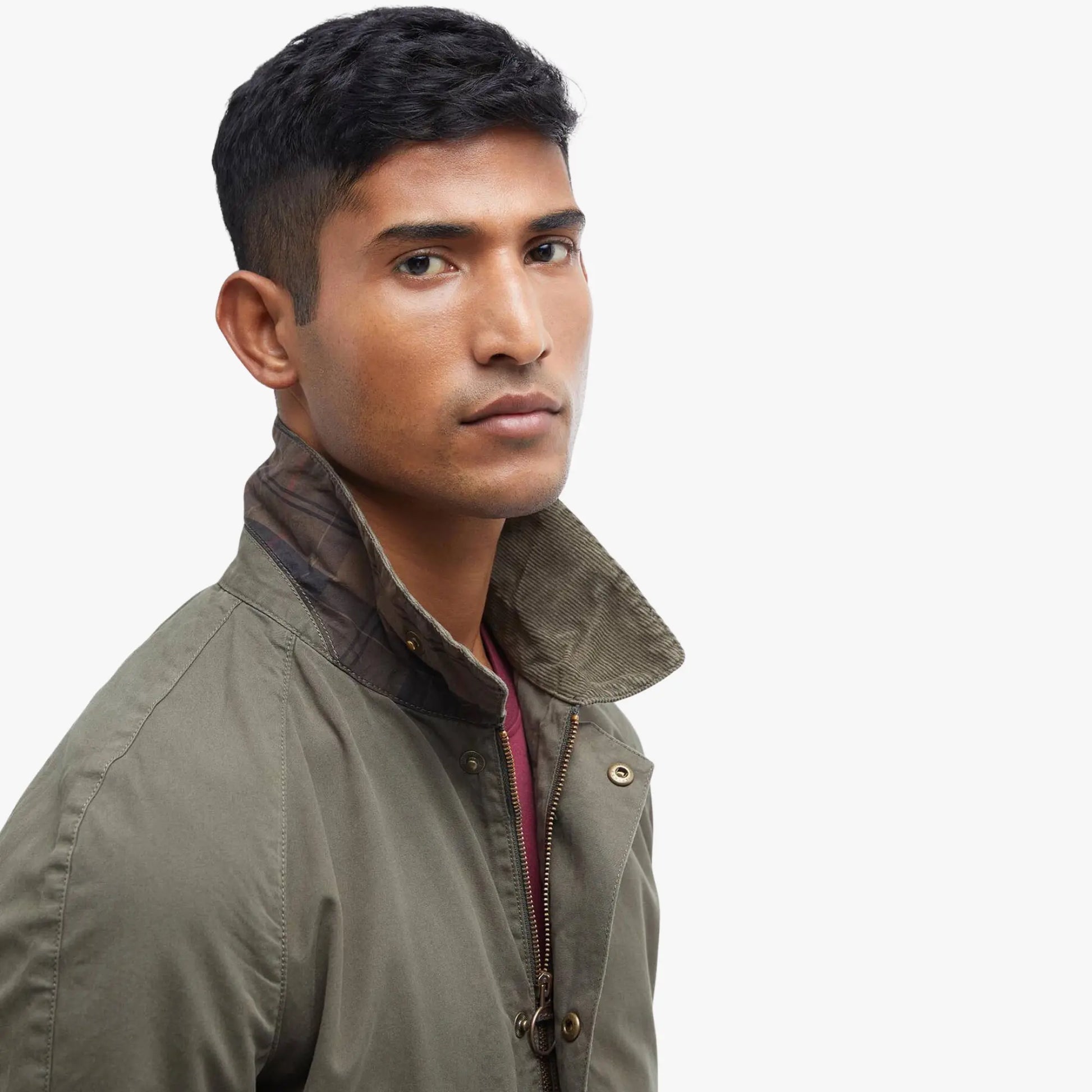 Veste Ashby Casual - Olive - Barbour - détail 4