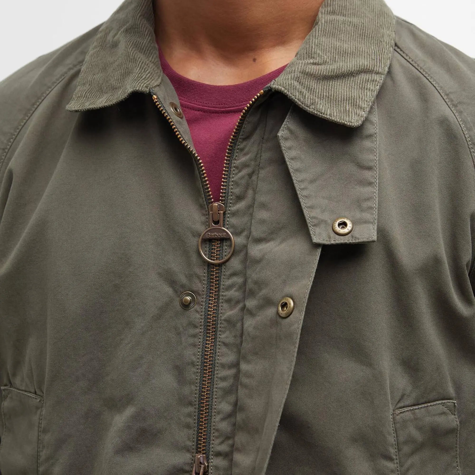 Veste Ashby Casual - Olive - Barbour - détail 6