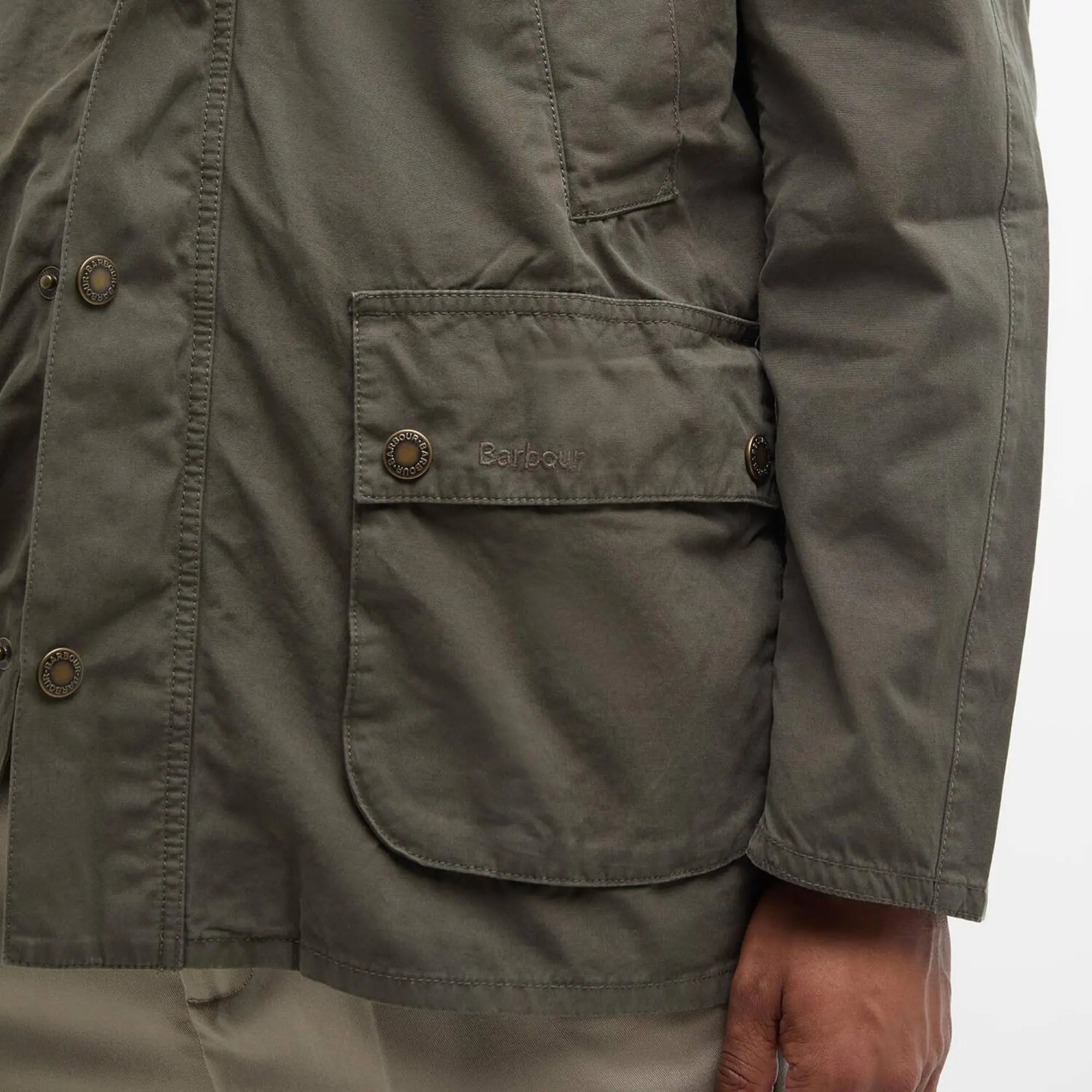 Veste Ashby Casual - Olive - Barbour - détail 7