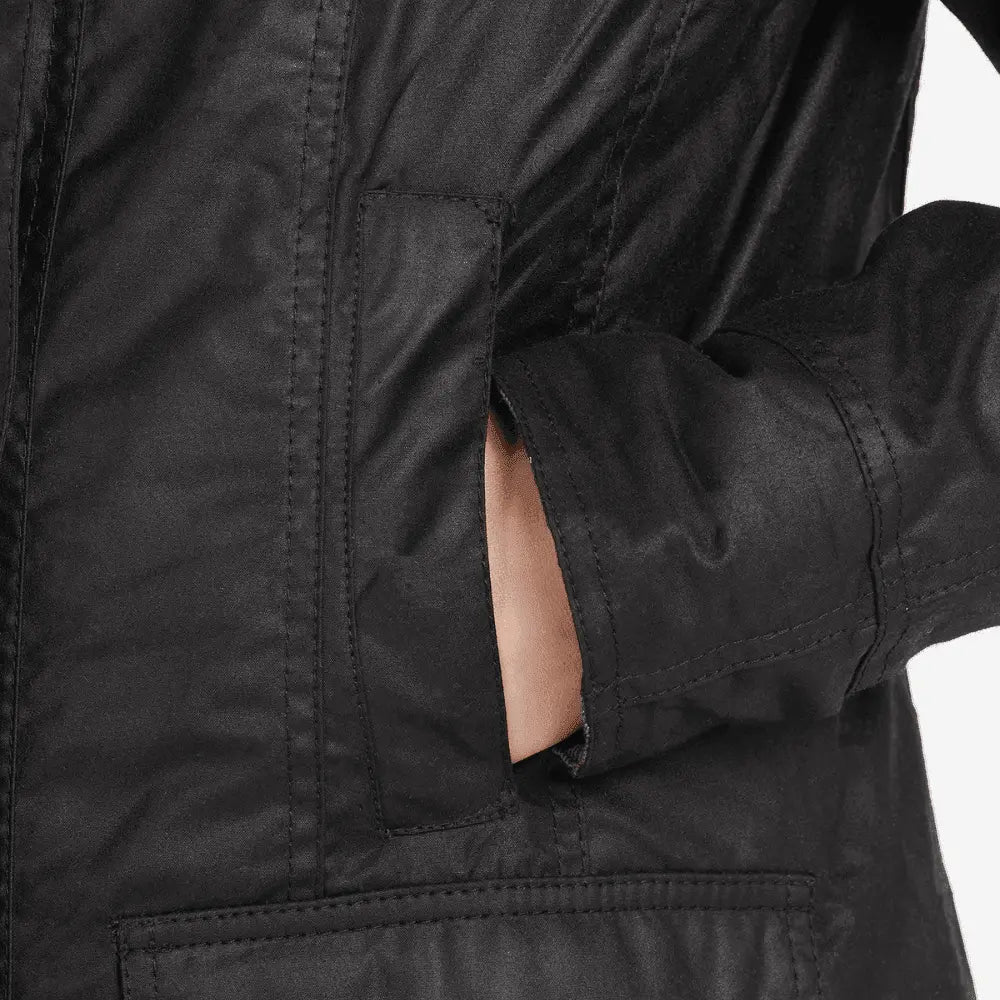Veste Beadnell - Black - Barbour - détail 5