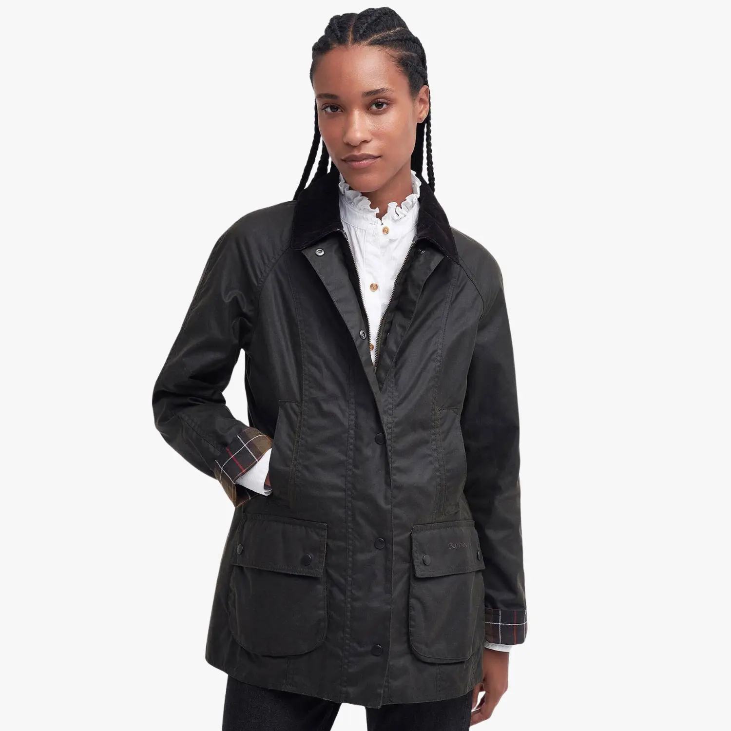 Veste Beadnell - Classic Olive - Barbour - détail 2