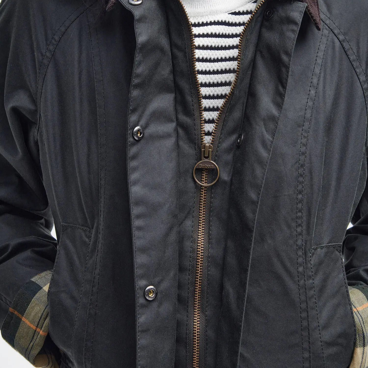 Veste Beadnell - Sage - Barbour - détail 6